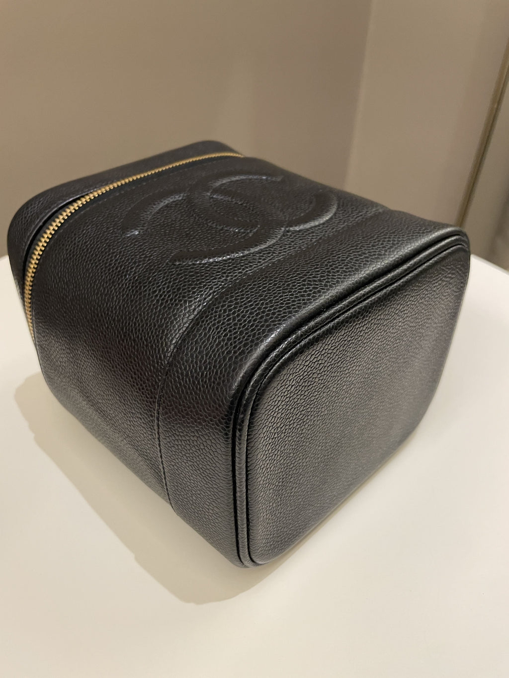 Chanel Vintage Vanity Black Caviar