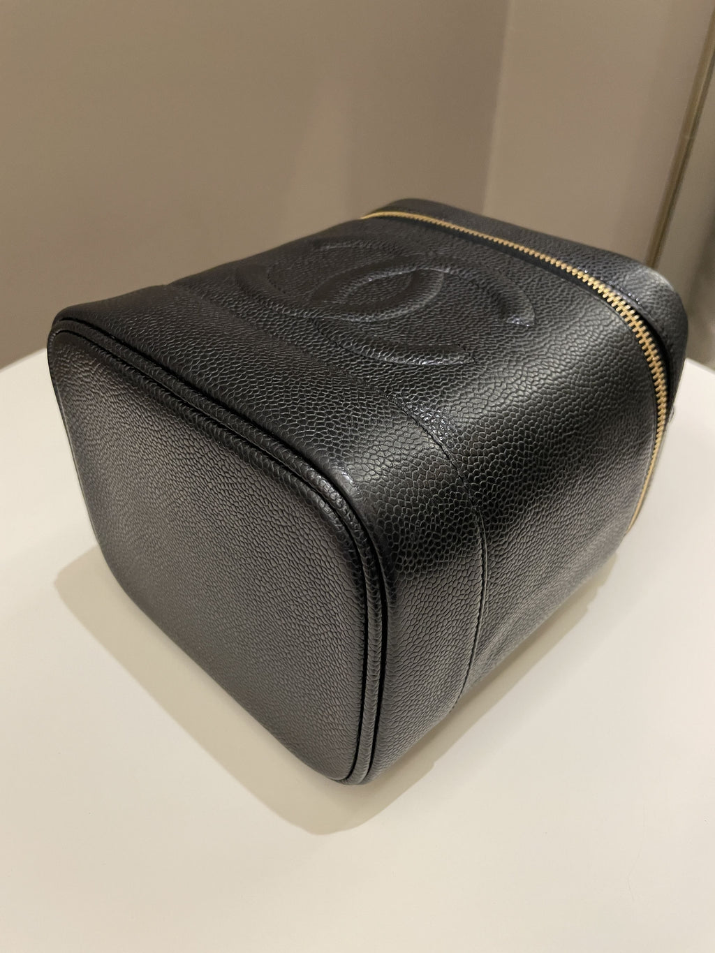 Chanel Vintage Vanity Black Caviar