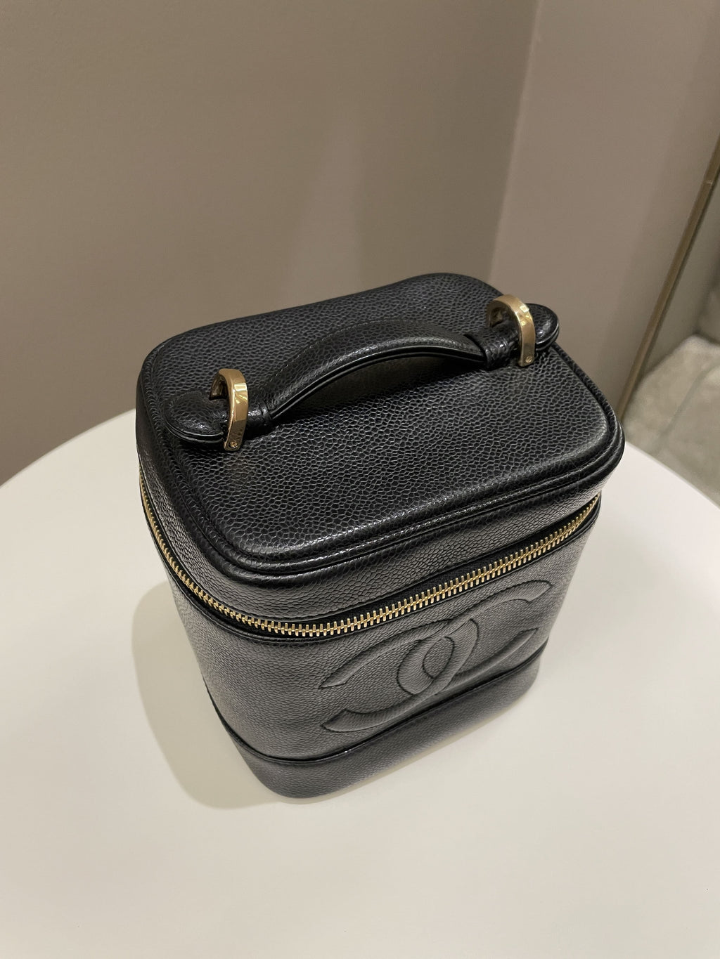 Chanel Vintage Vanity Black Caviar