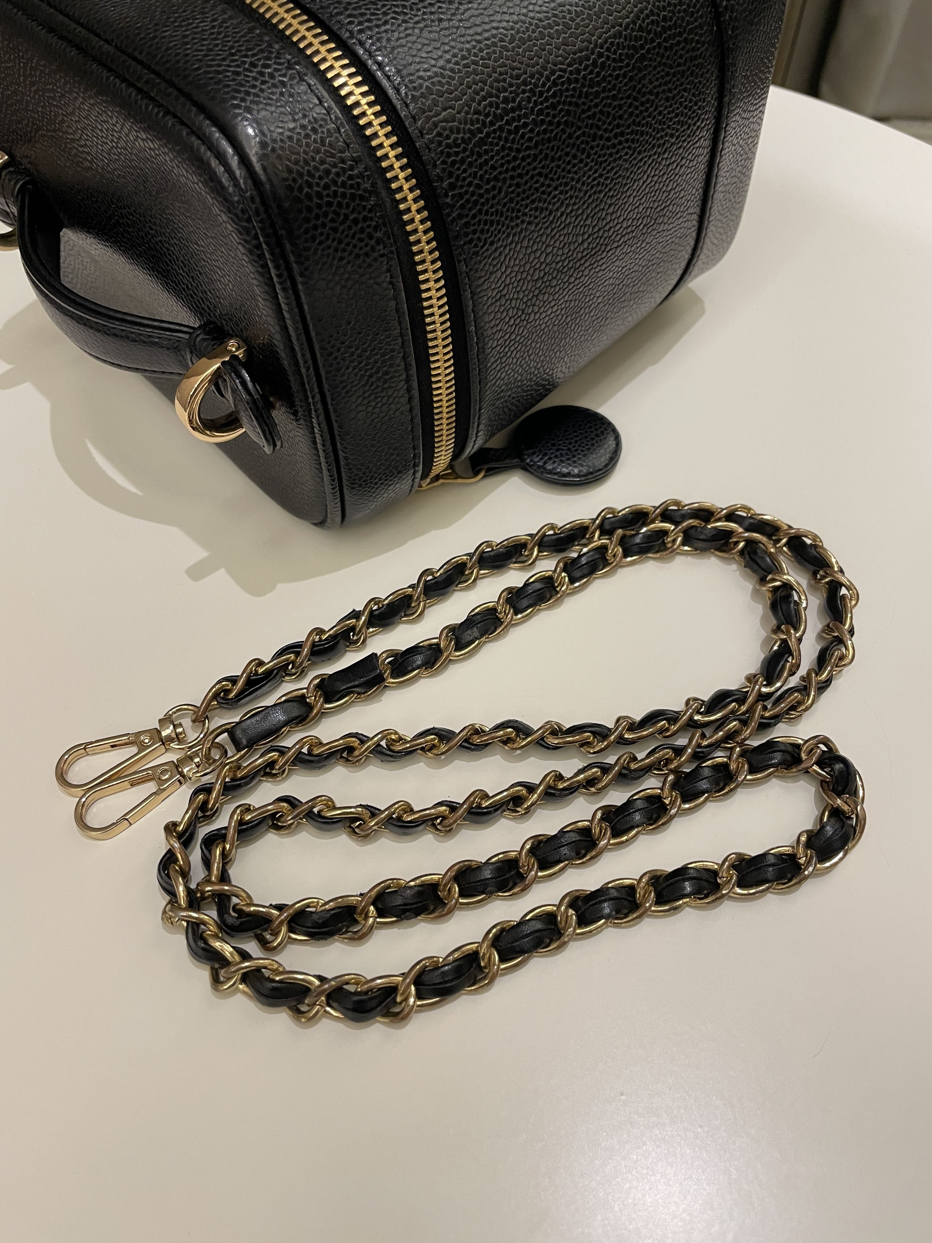 Chanel Vintage Vanity Black Caviar