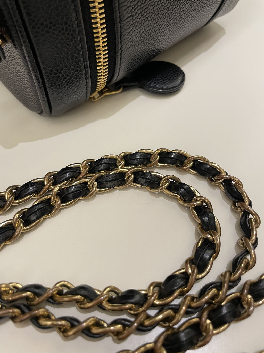 Chanel Vintage Vanity Black Caviar