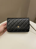 Chanel Classic Quilted Wallet on Chain Black Caviar