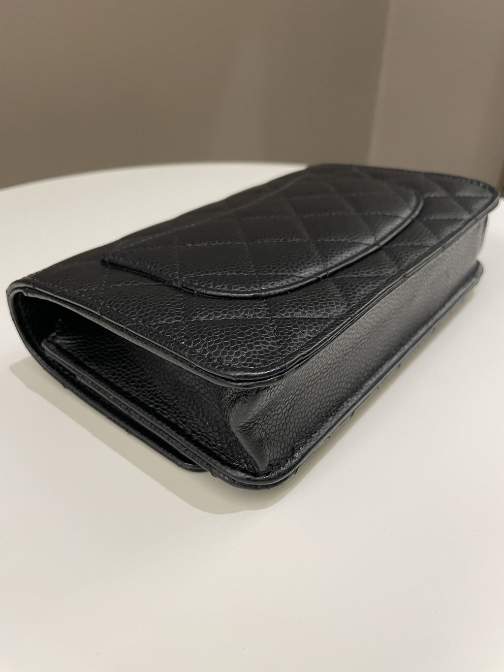 Chanel Classic Quilted Wallet on Chain Black Caviar