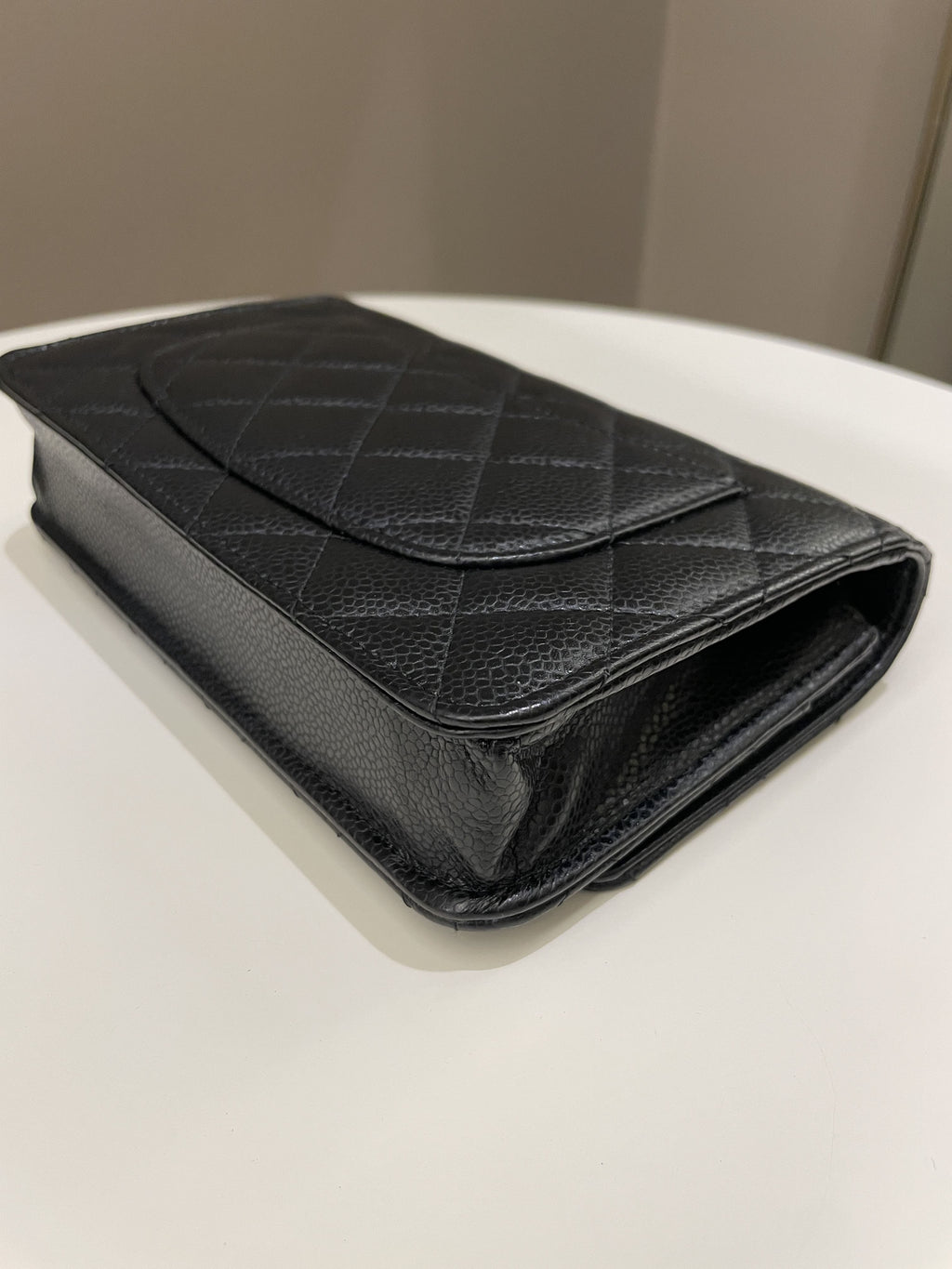 Chanel Classic Quilted Wallet on Chain Black Caviar