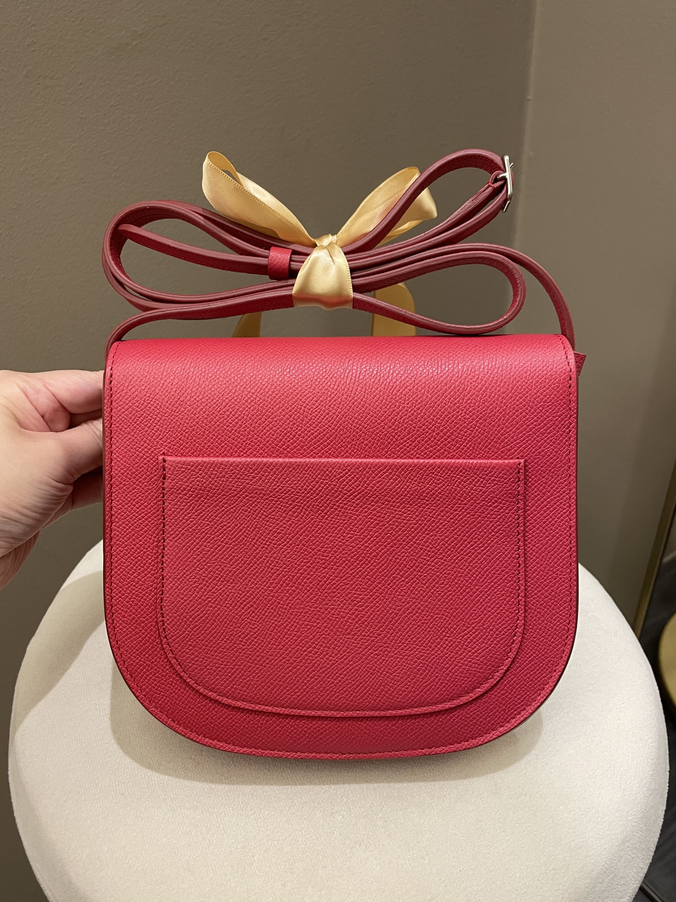Celine Trotteur Bag Light Red (Epsom Like) Leather