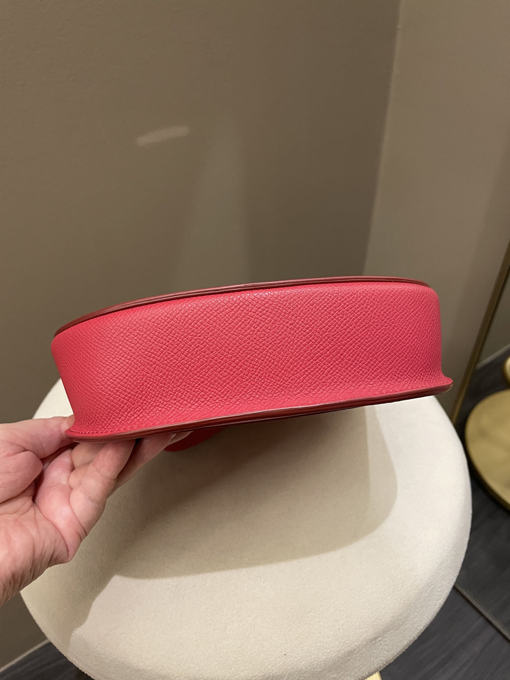 Celine Trotteur Bag Light Red (Epsom Like) Leather