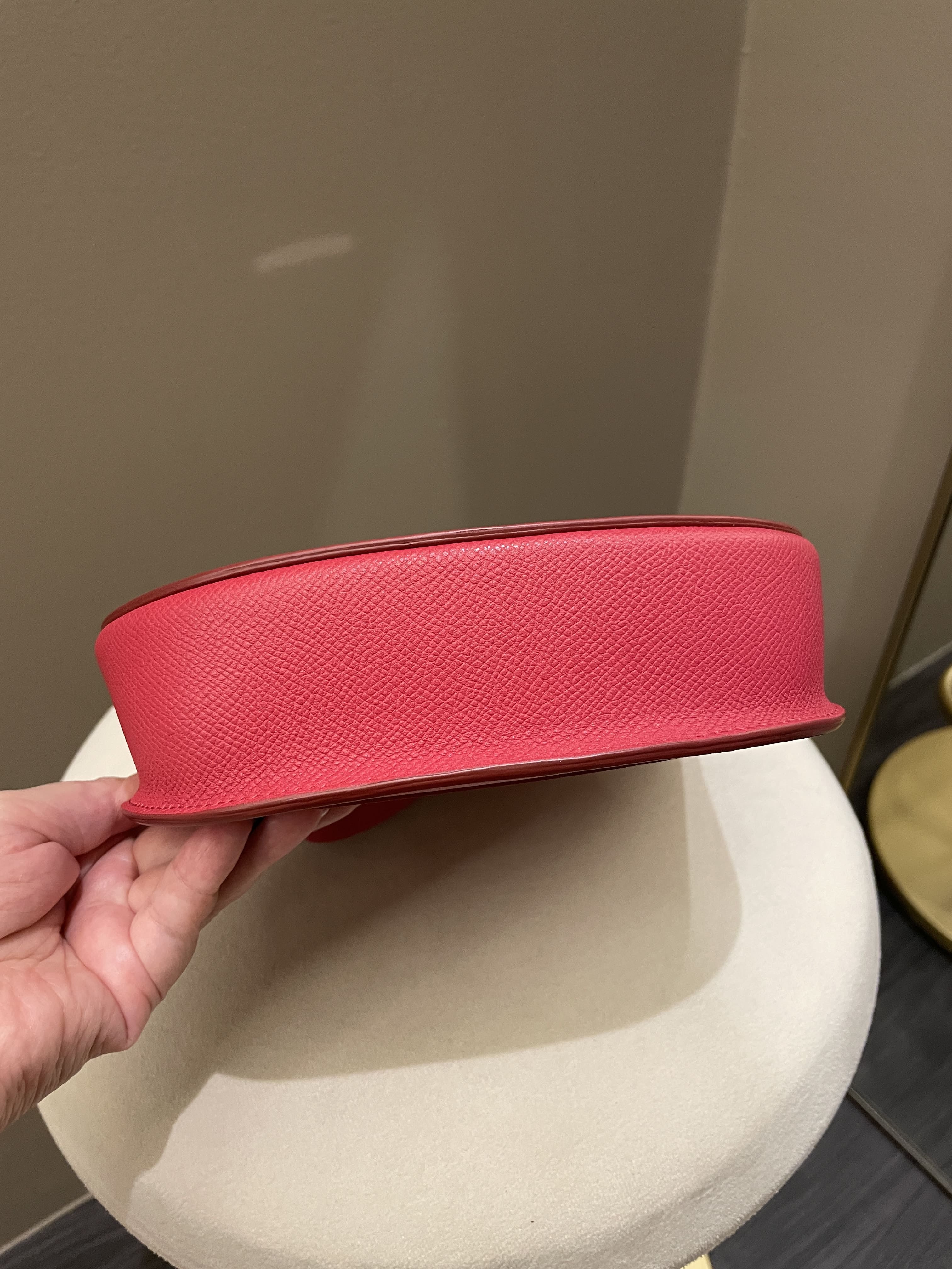 Celine Trotteur Bag Light Red (Epsom Like) Leather
