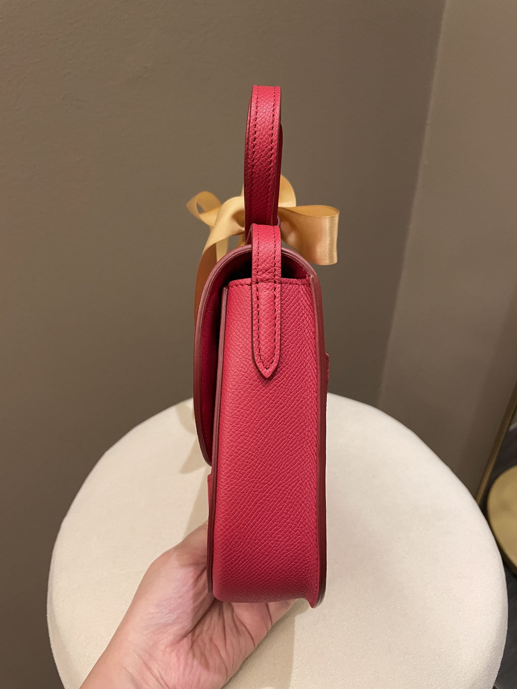 Celine Trotteur Bag Light Red (Epsom Like) Leather
