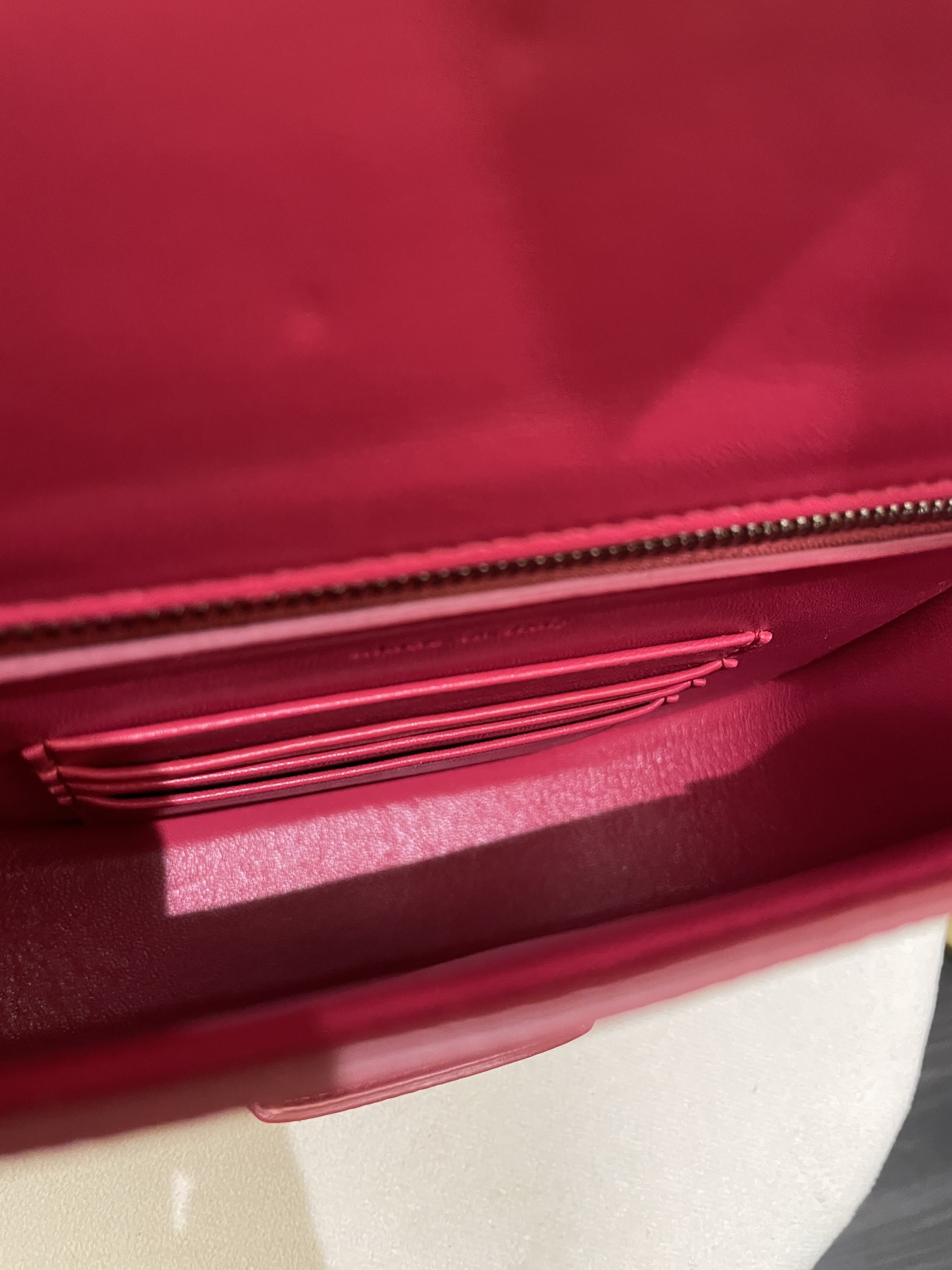 Celine Trotteur Bag Light Red (Epsom Like) Leather