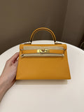 Hermes Mini Kelly 20 Moutarde ChÃƒÆ’Ã‚Â¨vre