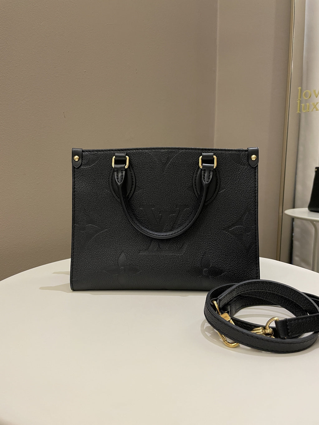 Louis Vuitton OnTheGo PM Black Empreinte
