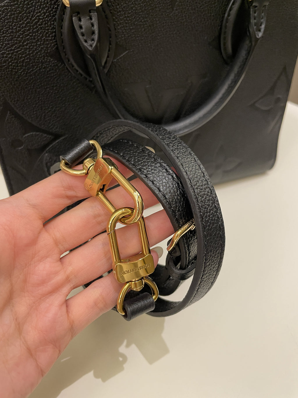 Louis Vuitton OnTheGo PM Black Empreinte