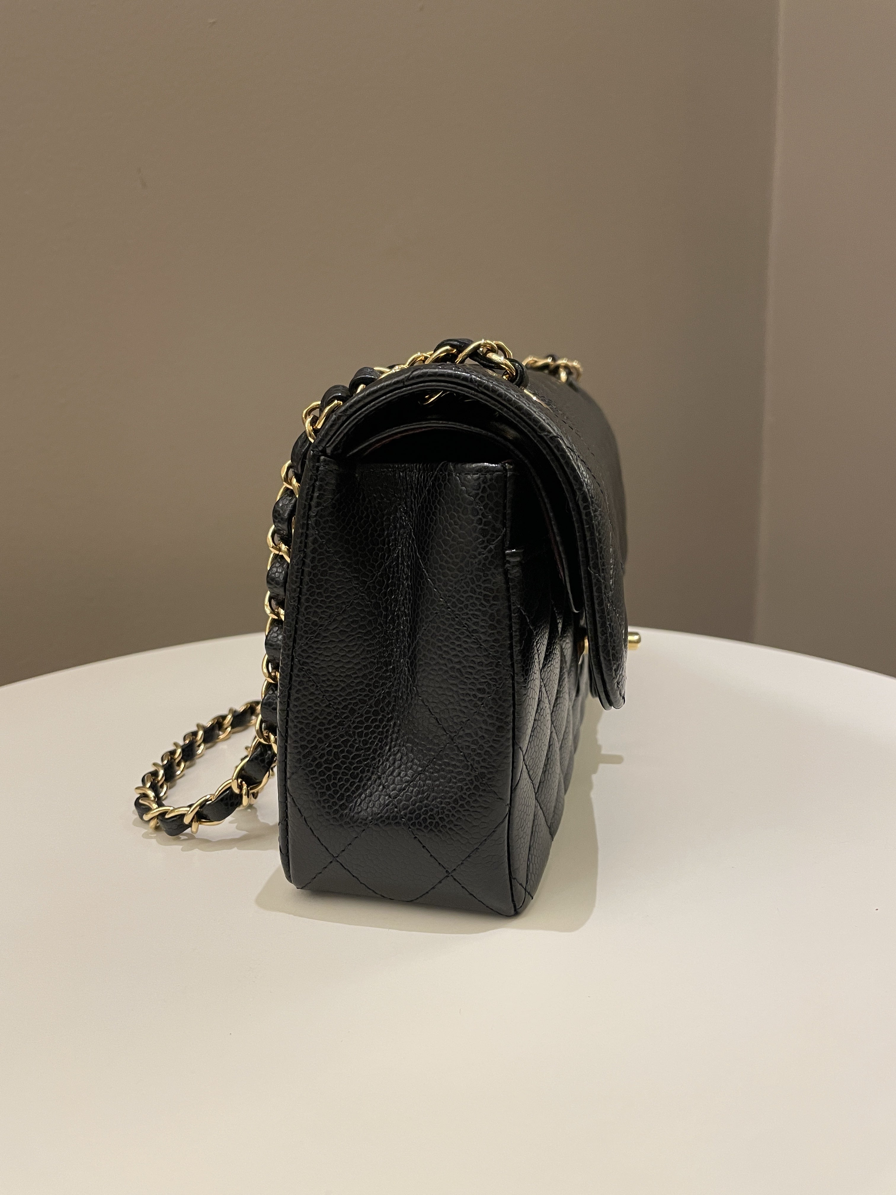 Chanel Classic Quilted Small Double Flap Black Caviar
