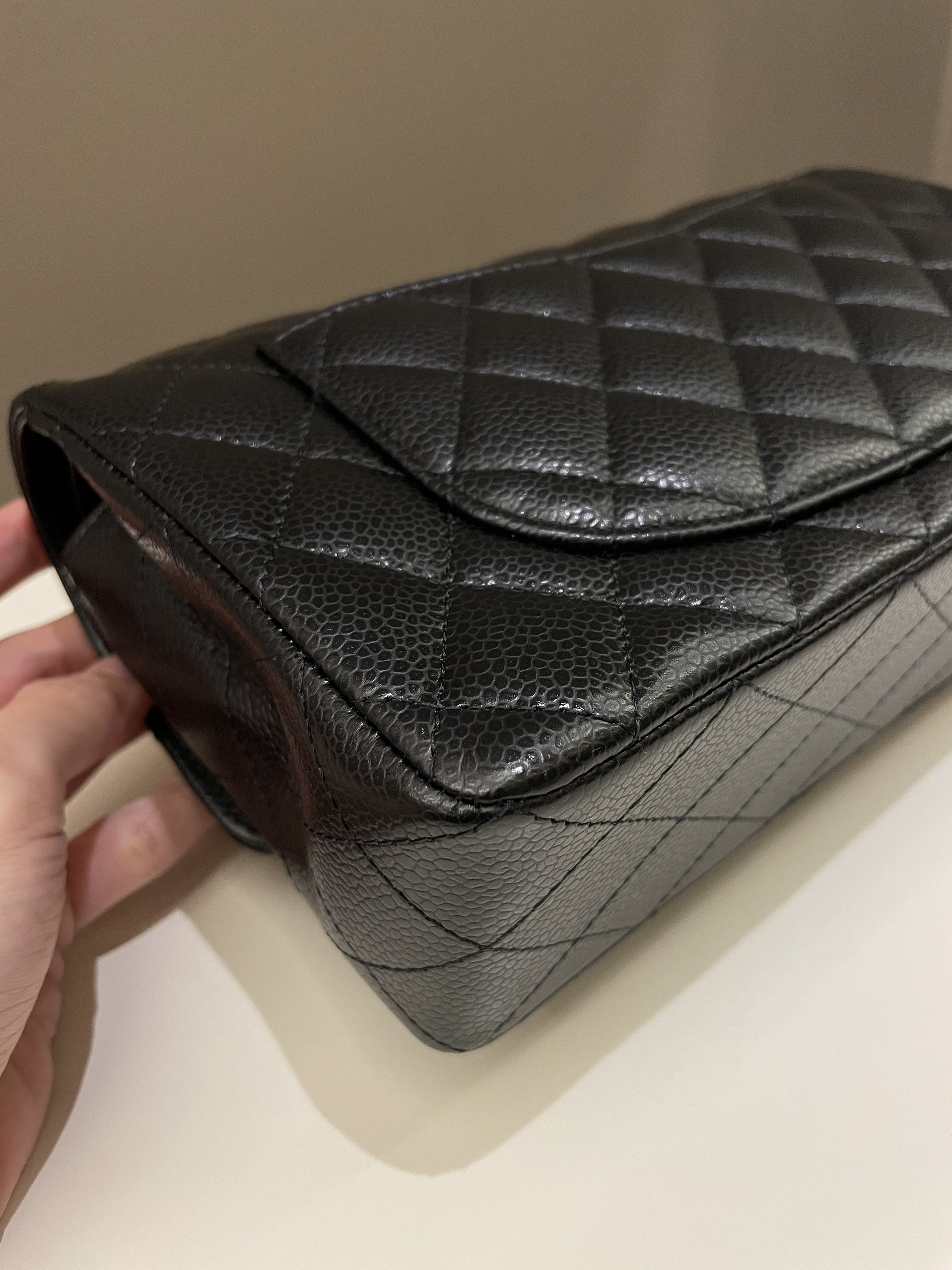 Chanel Classic Quilted Small Double Flap Black Caviar