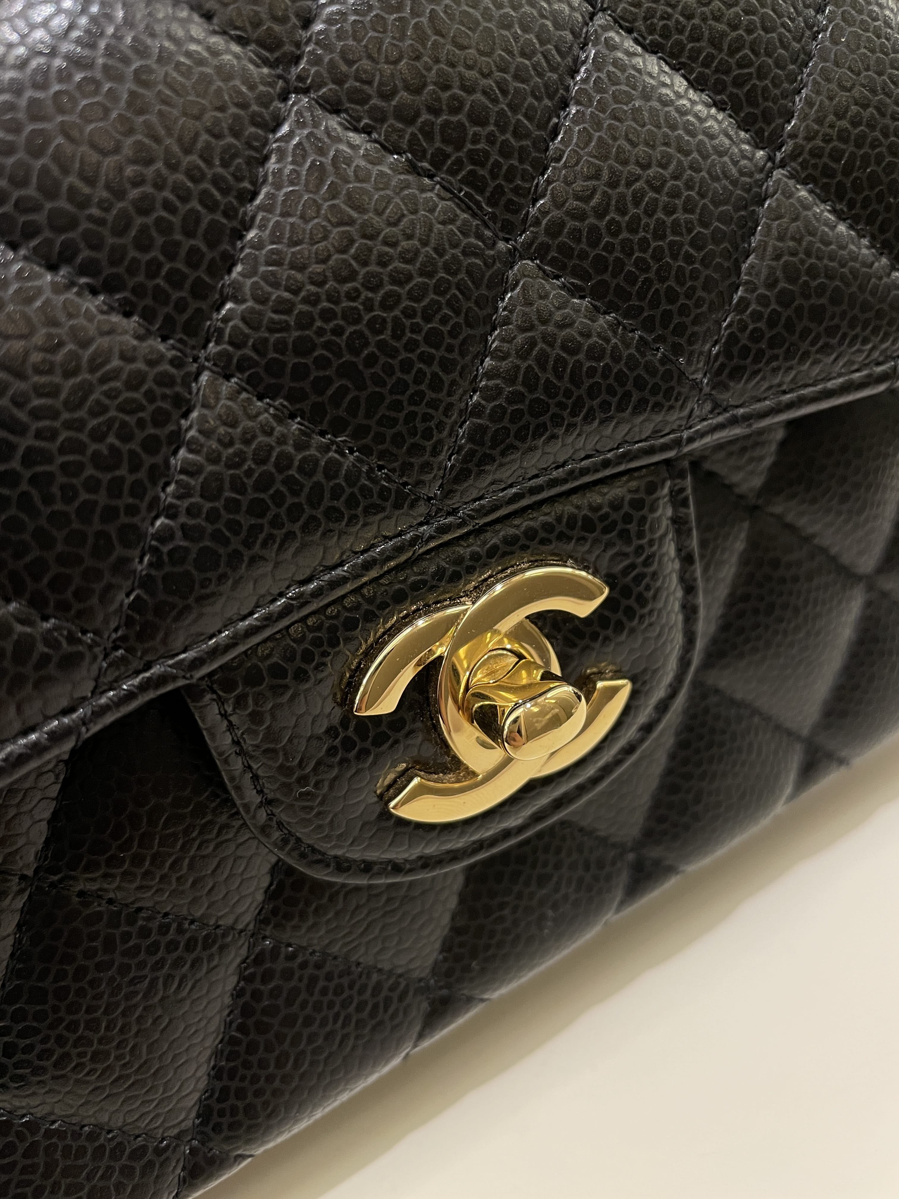 Chanel Classic Quilted Small Double Flap Black Caviar