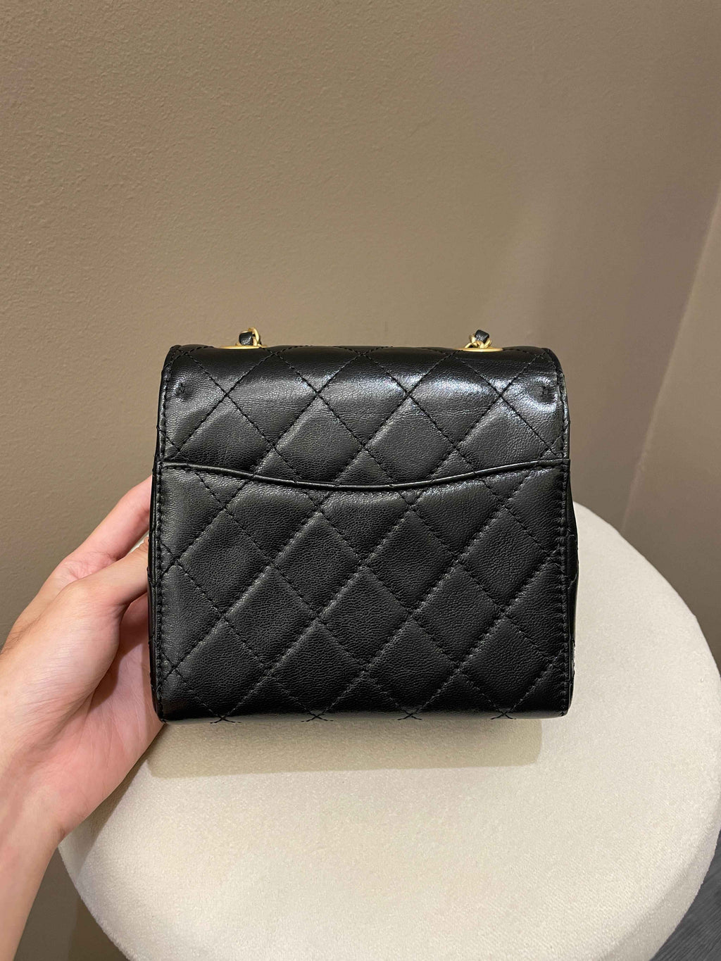 Chanel 22K Mini Square Flap Bag Black