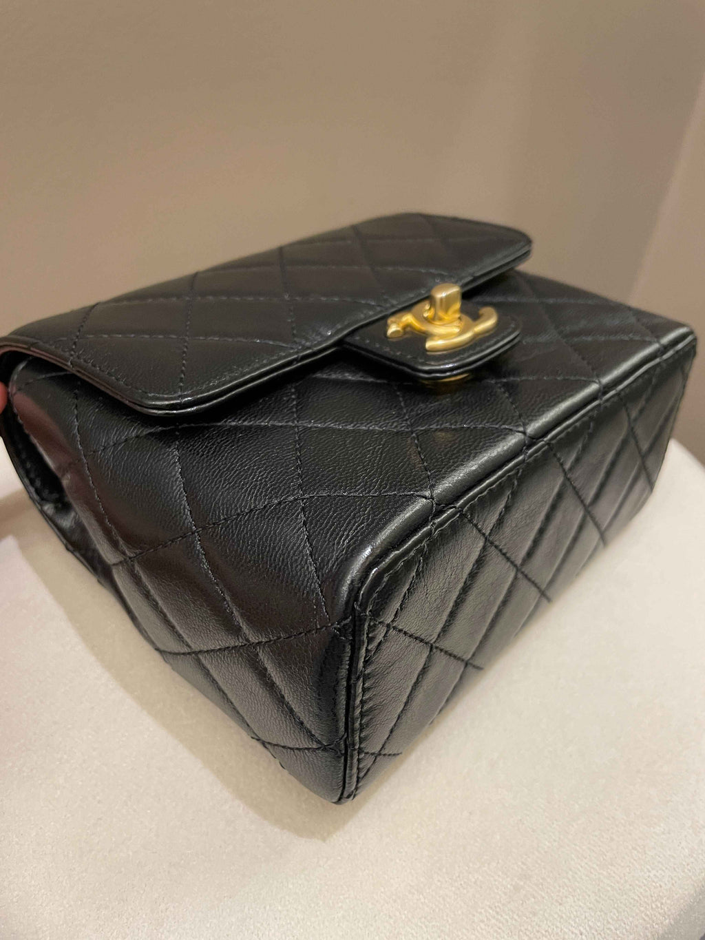 Chanel 22K Mini Square Flap Bag Black
