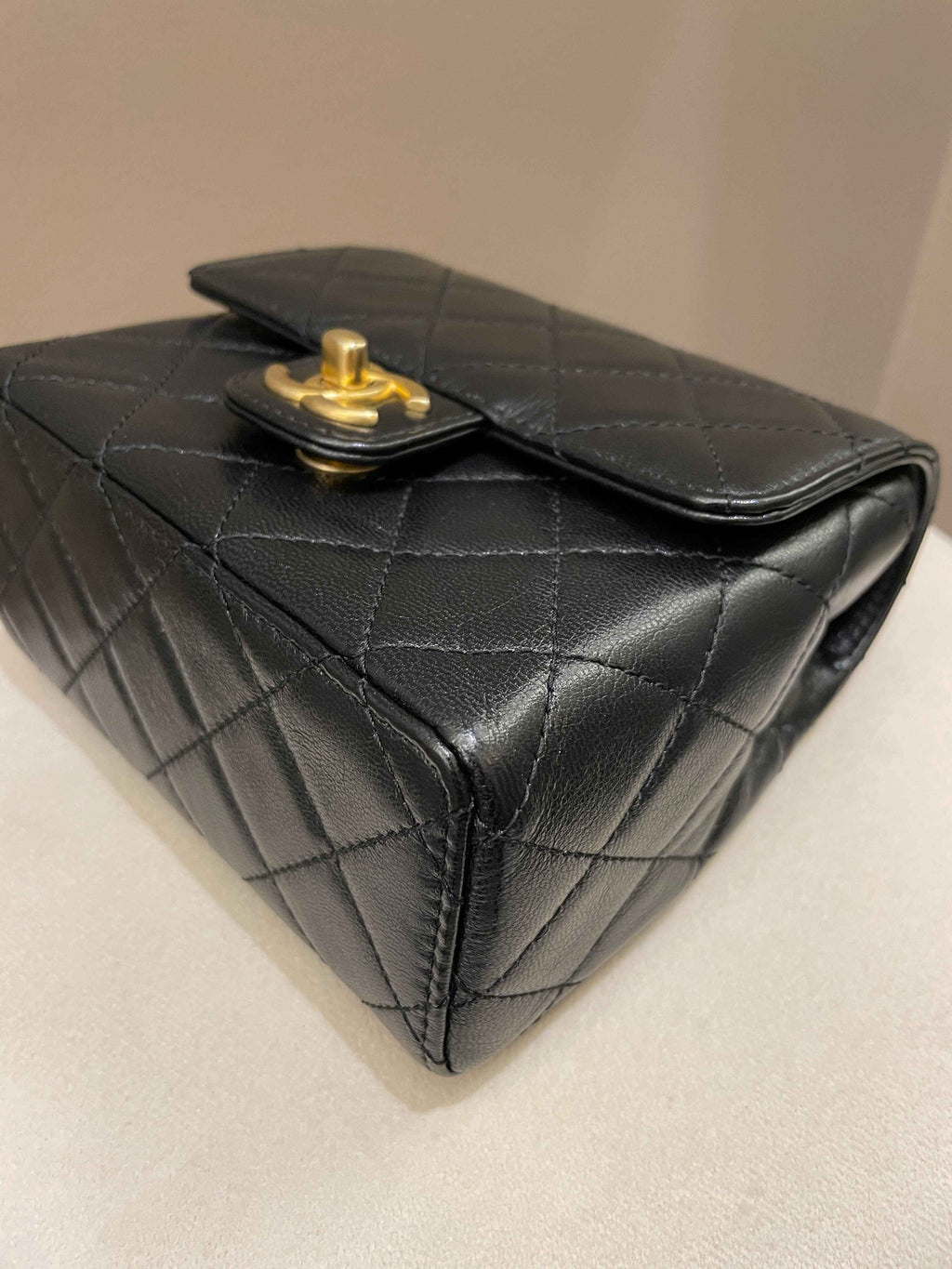 Chanel 22K Mini Square Flap Bag Black