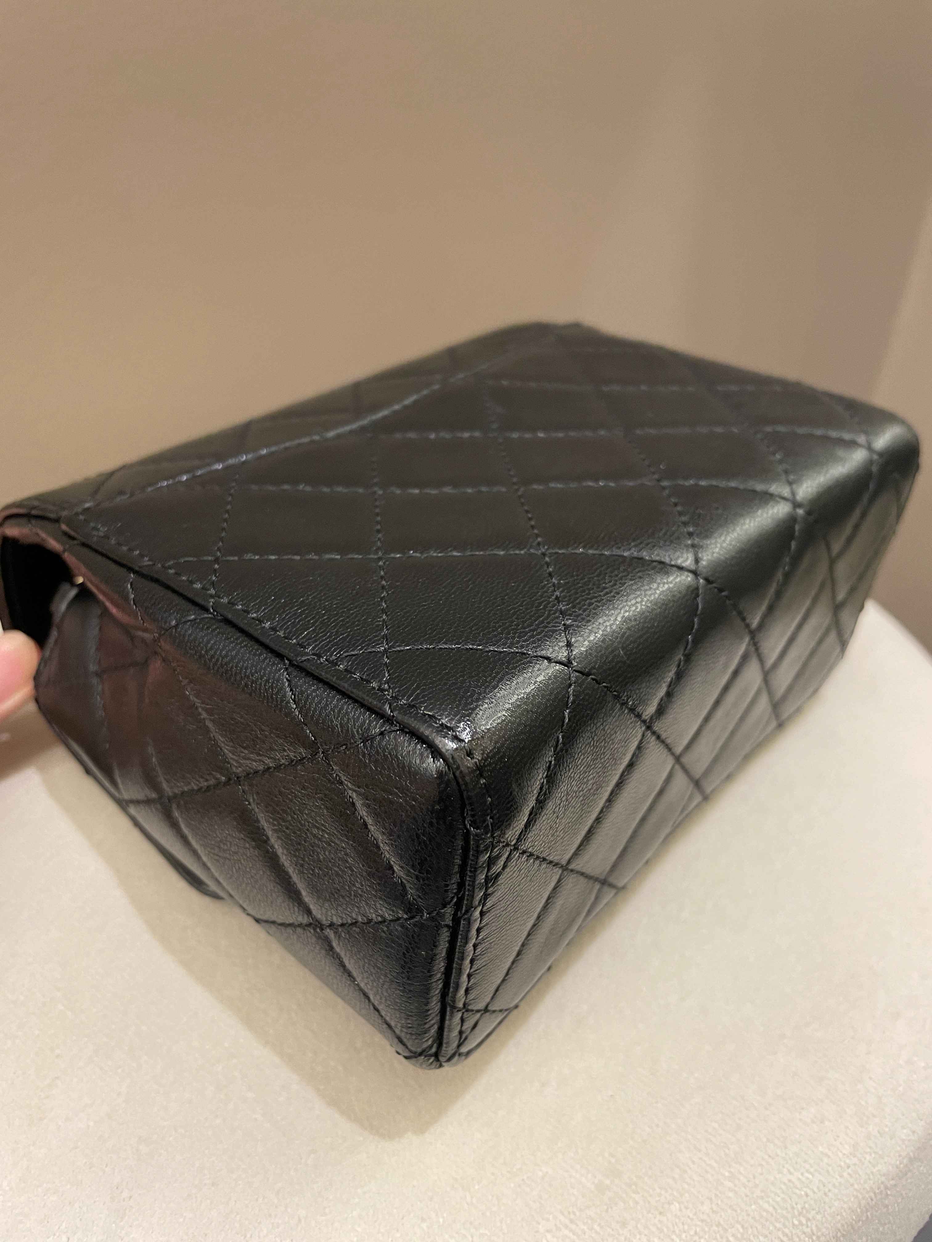 Chanel 22K Mini Square Flap Bag Black