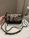 Chanel Gabrielle Hobo Bronze Metallic Calfskin
