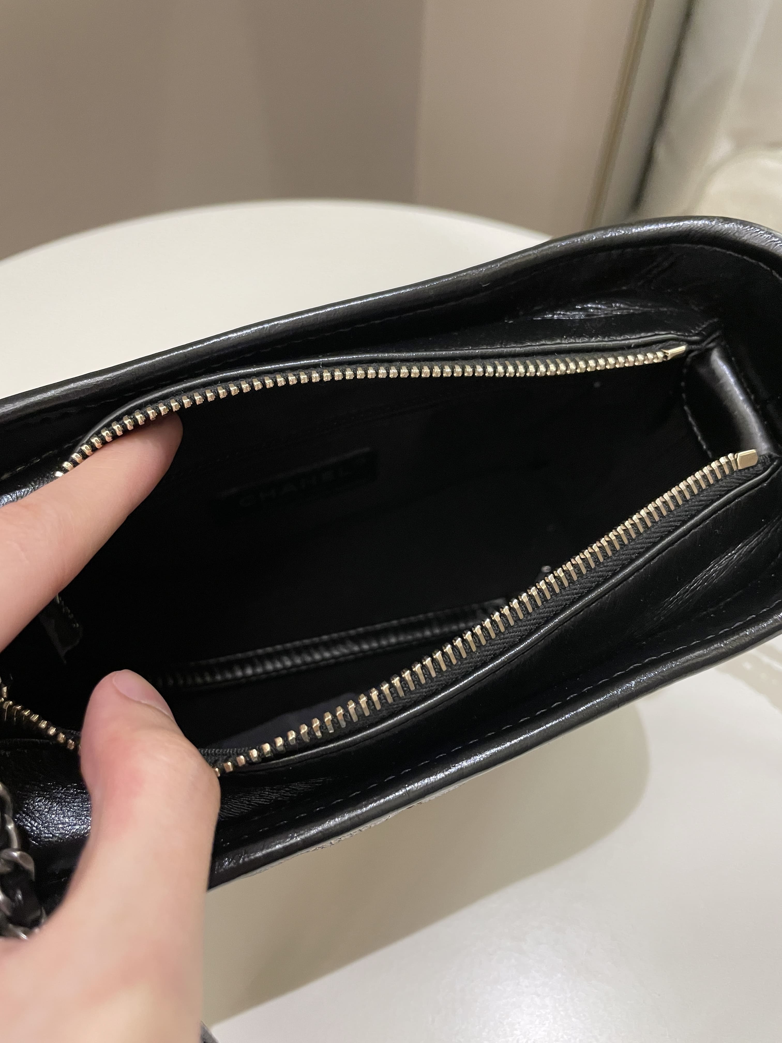 Chanel Gabrielle Hobo Bronze Metallic Calfskin