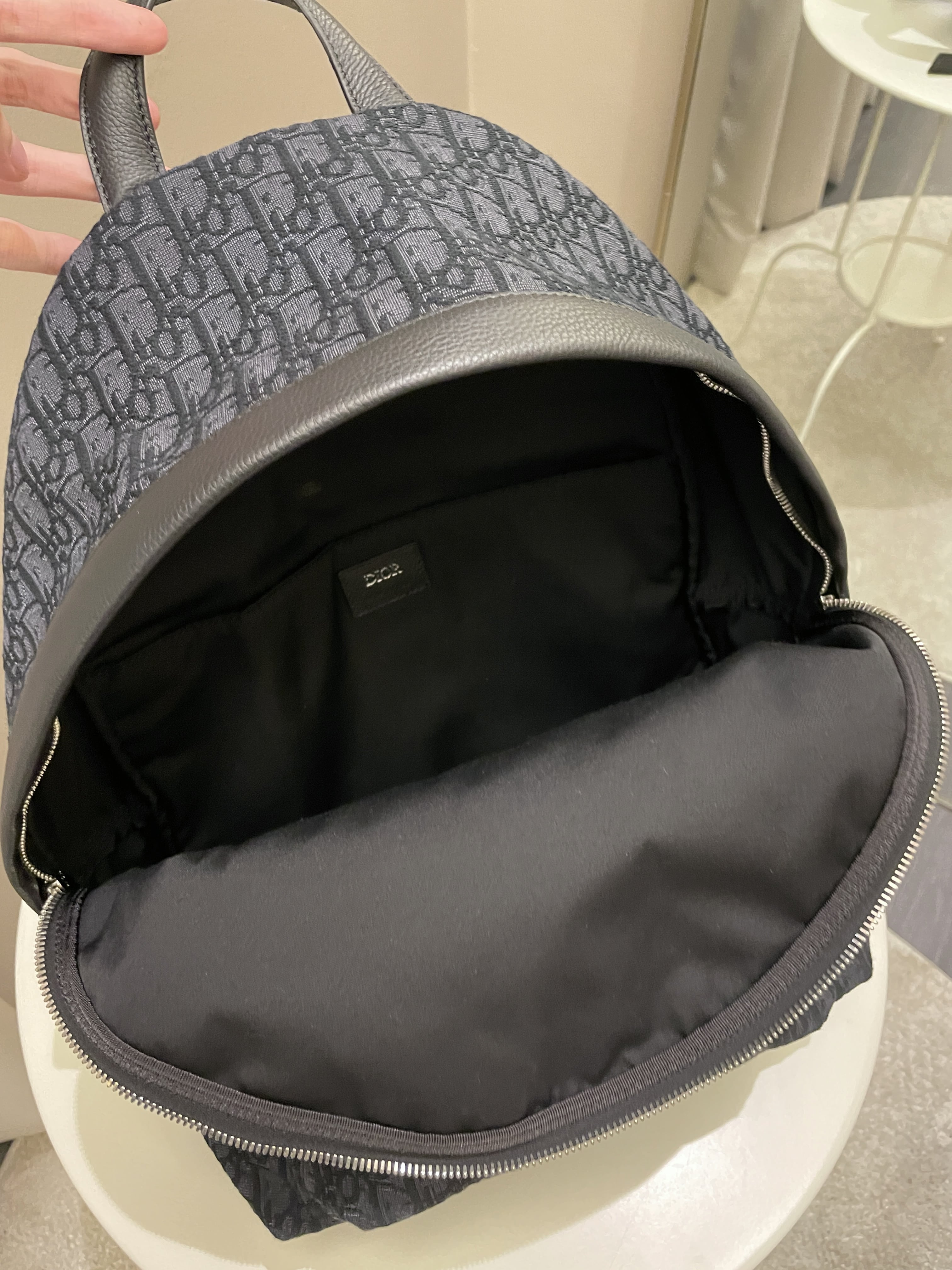 Dior Rider Backpack Black Oblique Jacquard