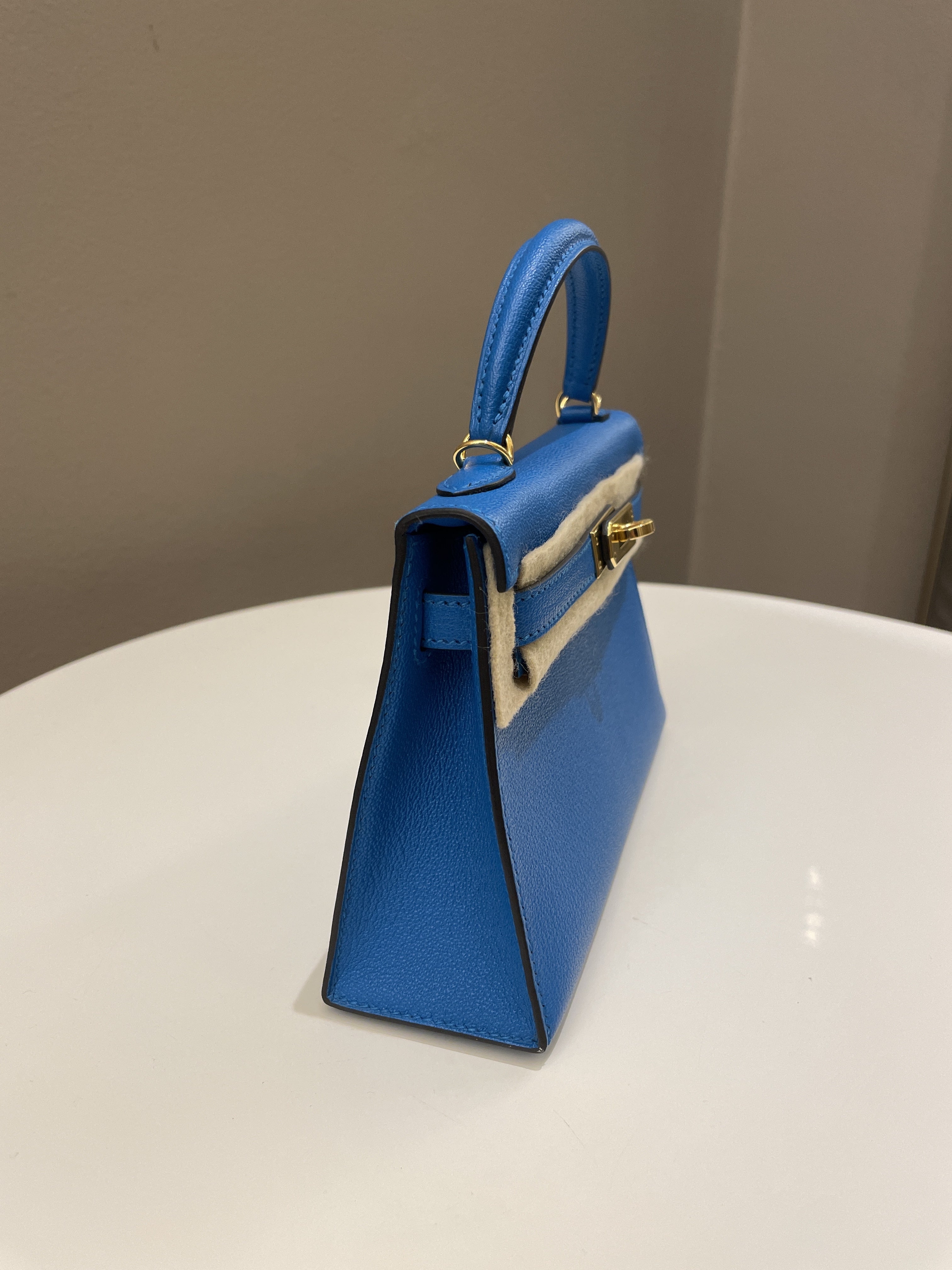 Hermes Mini Kelly 20 Bleu Hydra ChÃƒÆ’Ã‚Â¨vre