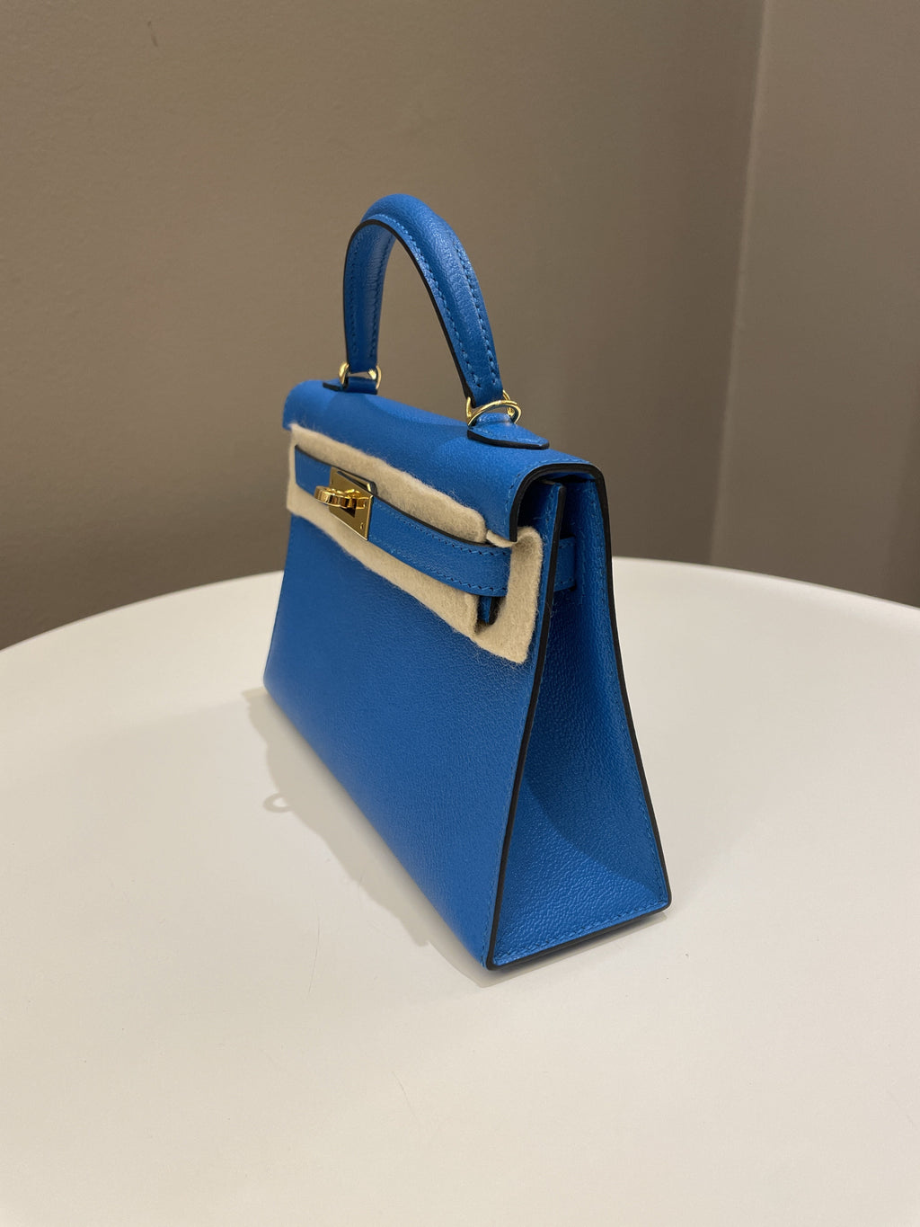 Hermes Mini Kelly 20 Bleu Hydra ChÃƒÆ’Ã‚Â¨vre