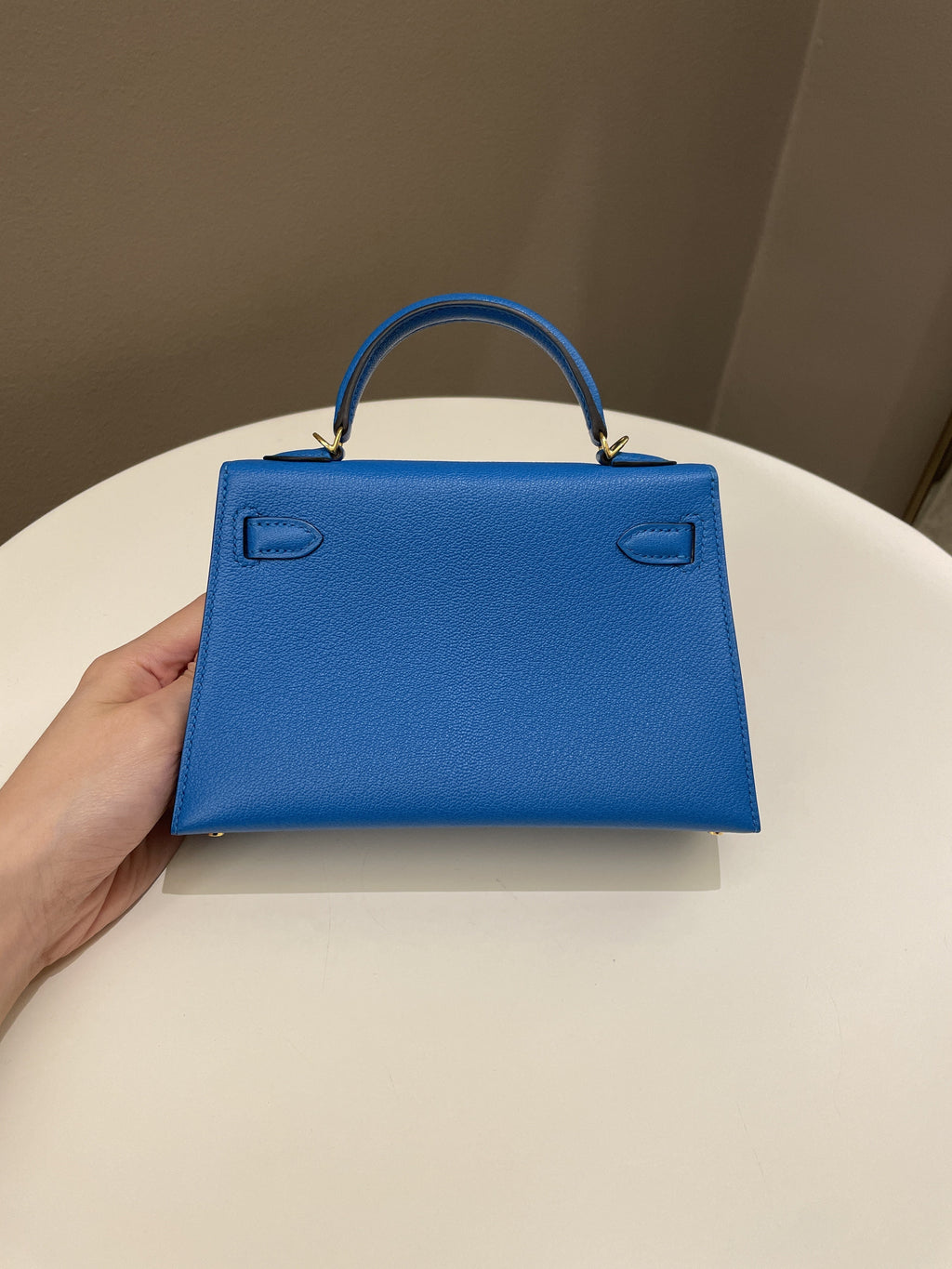 Hermes Mini Kelly 20 Bleu Hydra ChÃƒÆ’Ã‚Â¨vre