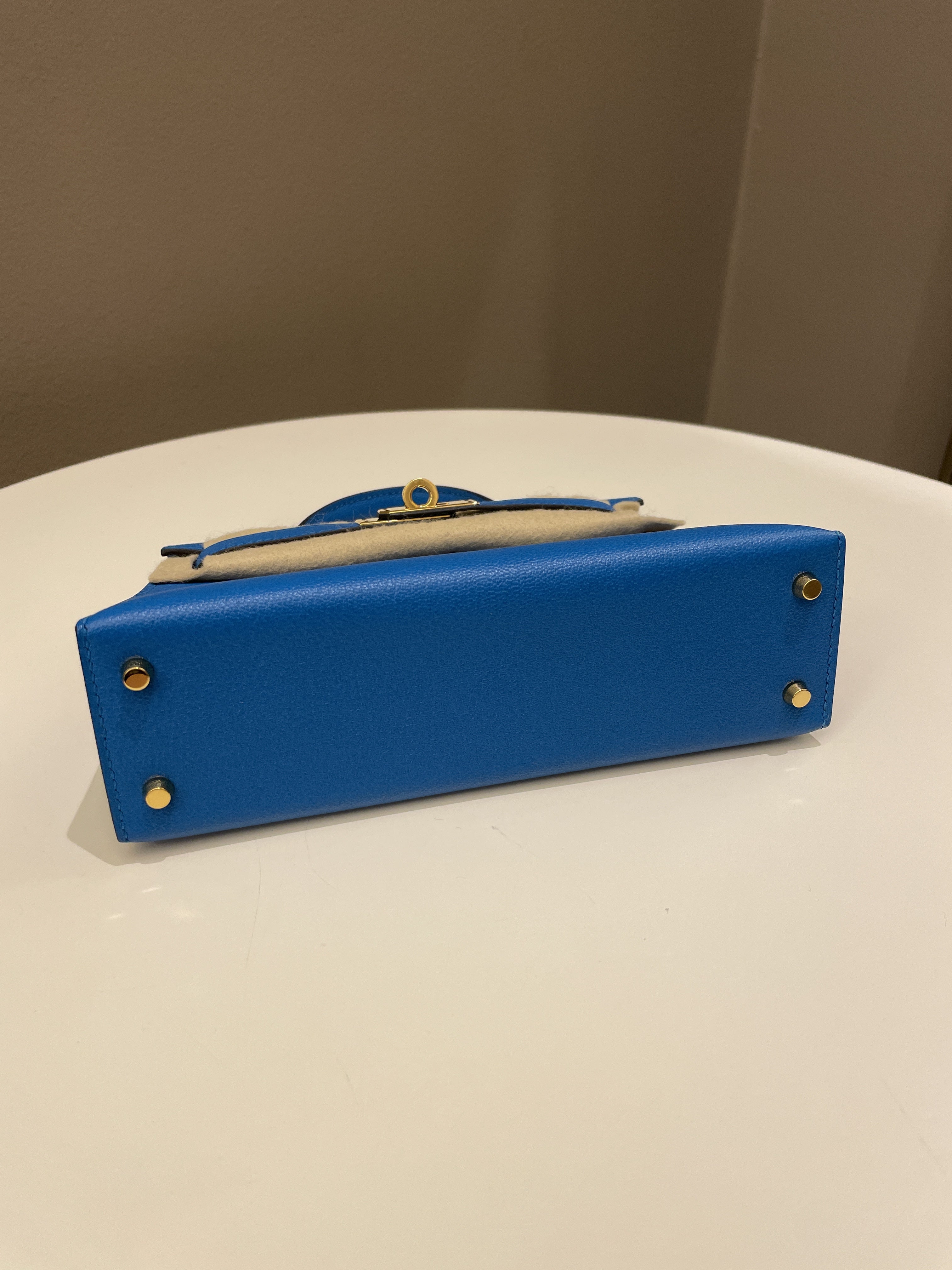 Hermes Mini Kelly 20 Bleu Hydra ChÃƒÆ’Ã‚Â¨vre