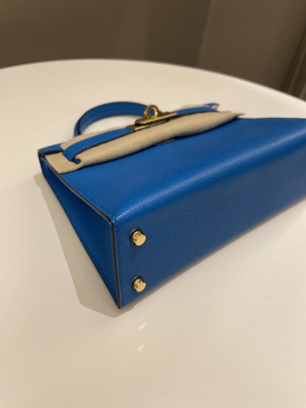 Hermes Mini Kelly 20 Bleu Hydra ChÃƒÆ’Ã‚Â¨vre