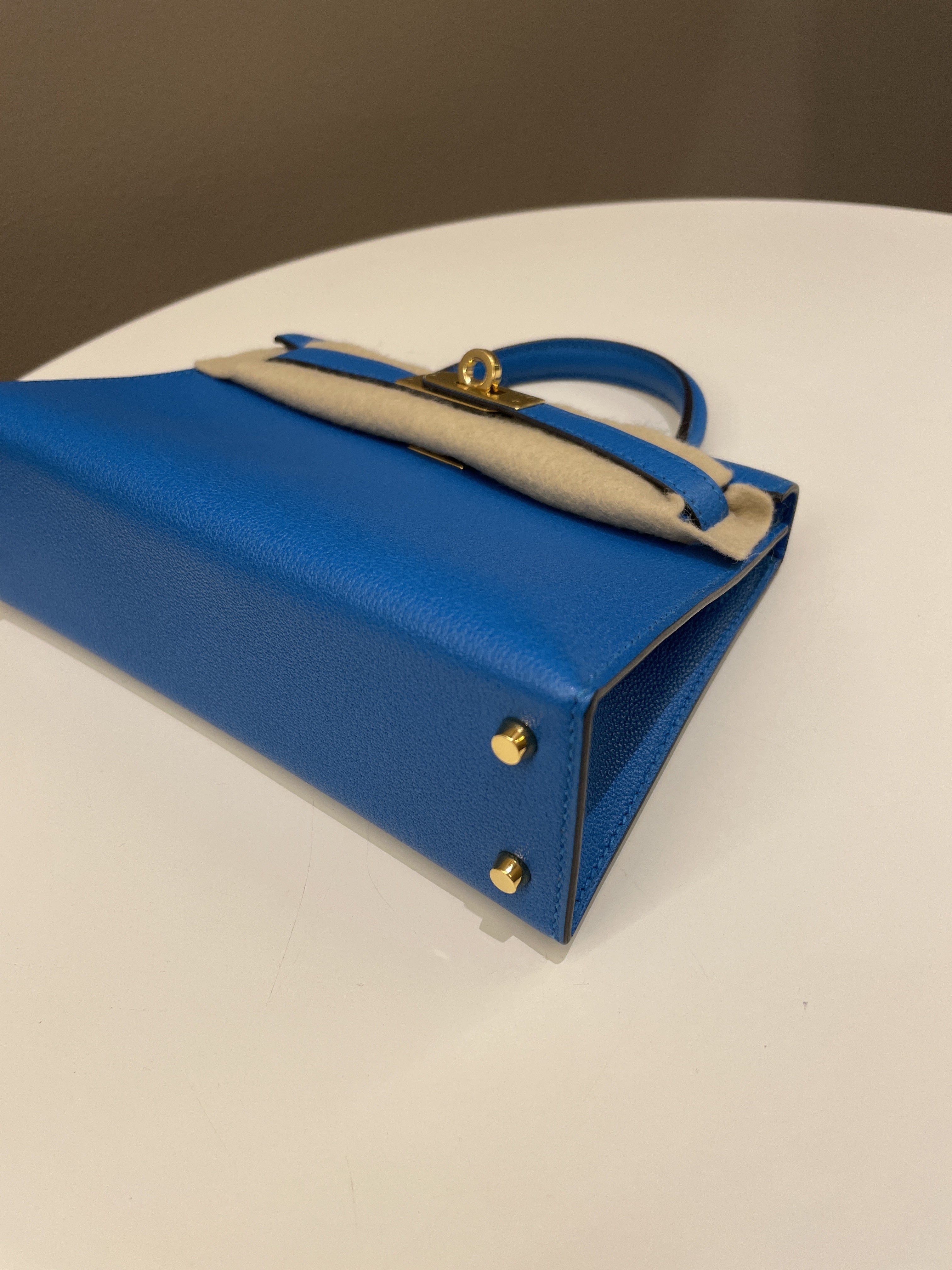 Hermes Mini Kelly 20 Bleu Hydra ChÃƒÆ’Ã‚Â¨vre
