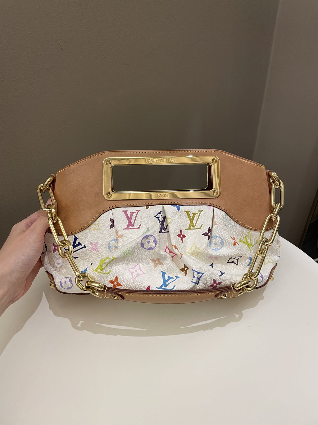 Louis Vuitton Judy PM Monogram Multicolor Blanc