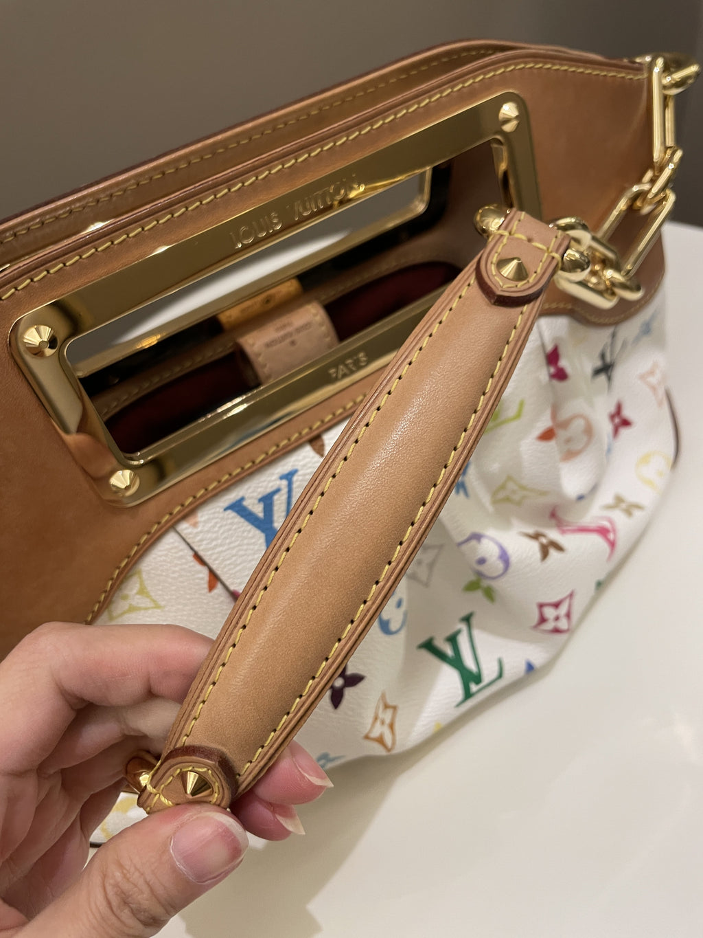 Louis Vuitton Judy PM Monogram Multicolor Blanc