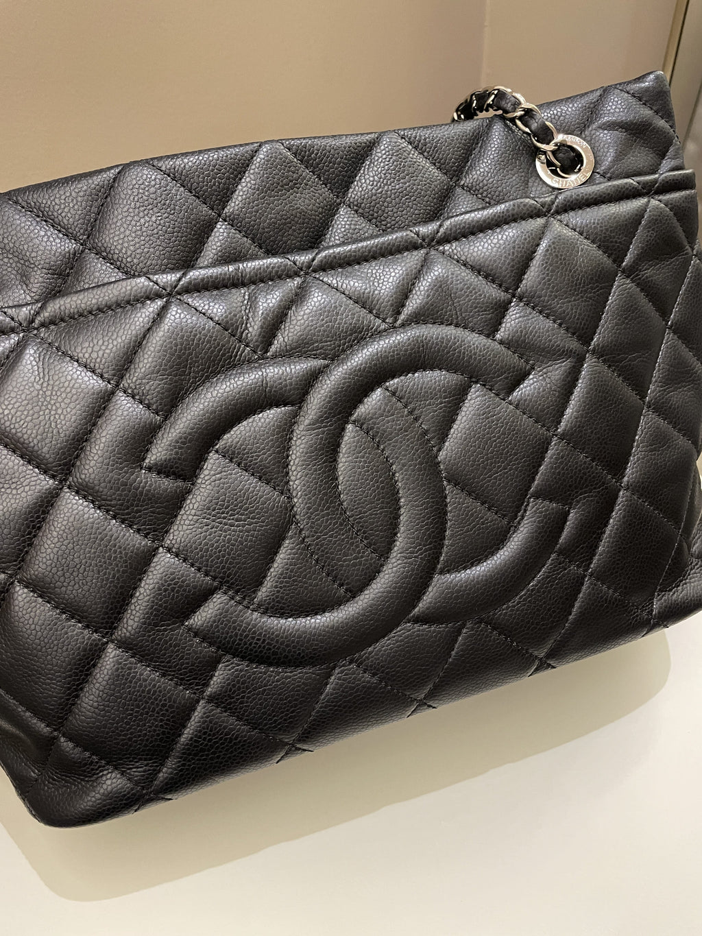 Chanel Timeless CC Shopping Tote Black Caviar