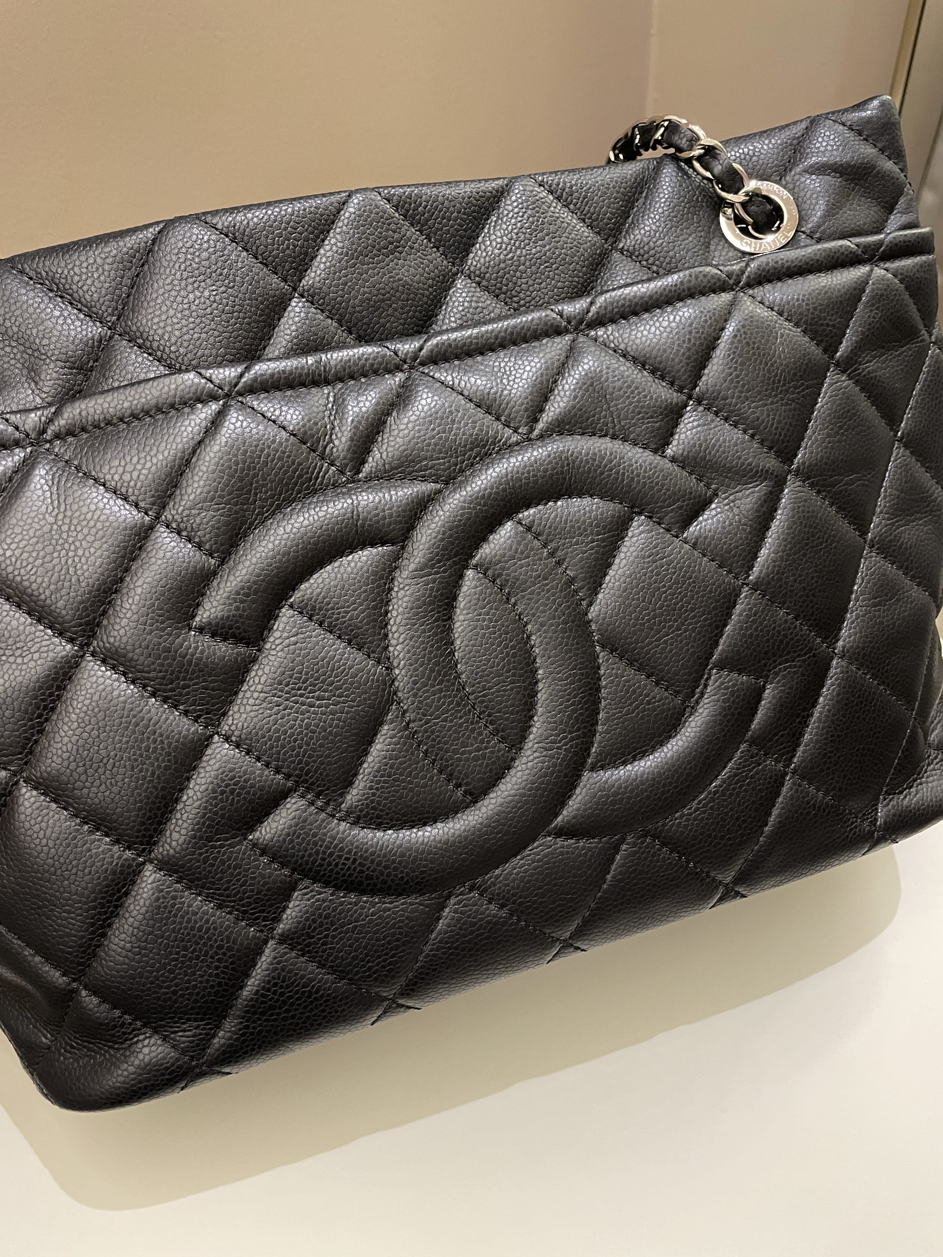 Chanel Timeless CC Shopping Tote Black Caviar