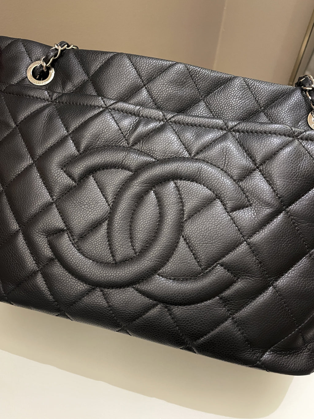Chanel Timeless CC Shopping Tote Black Caviar