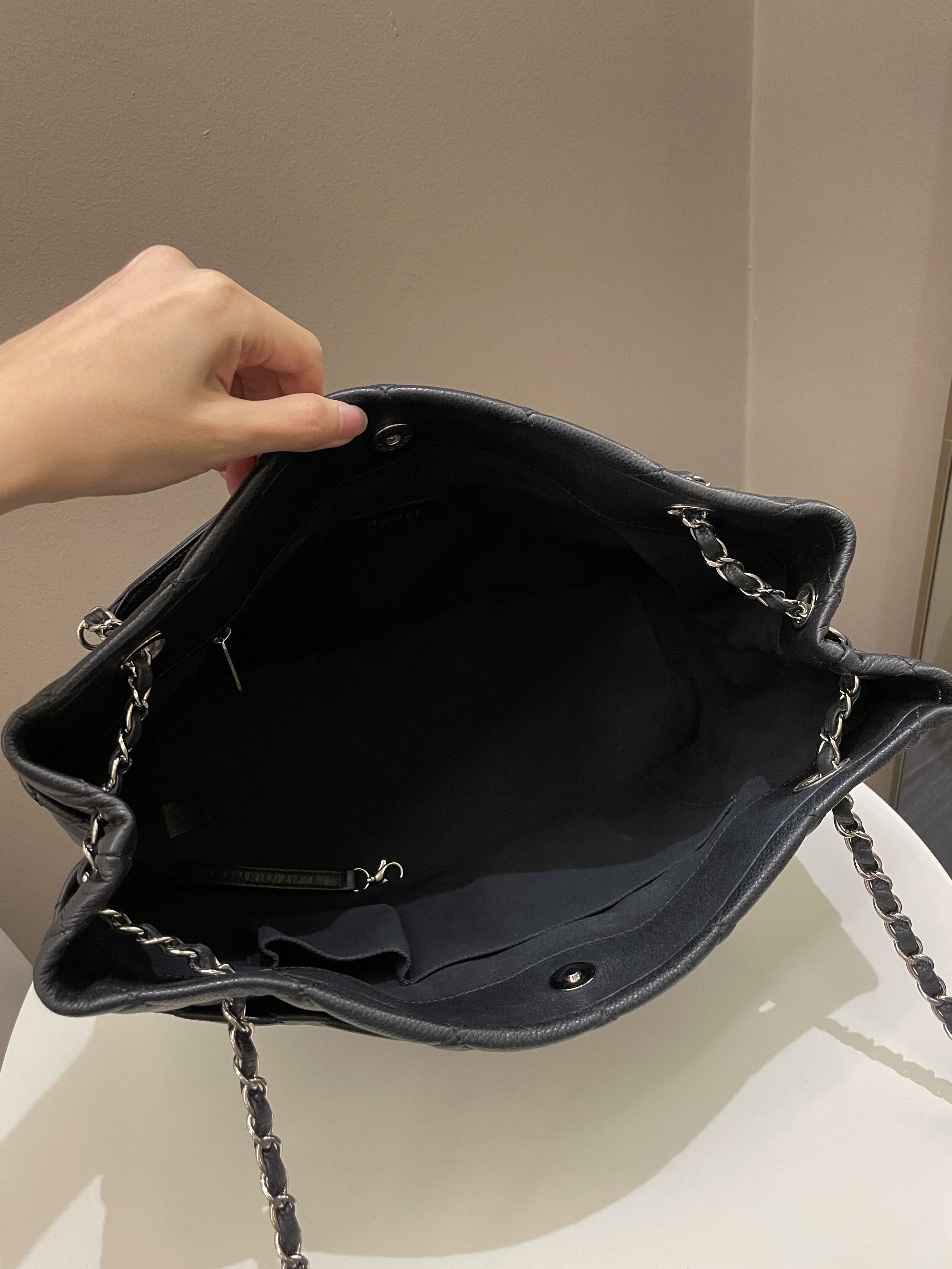 Chanel Timeless CC Shopping Tote Black Caviar