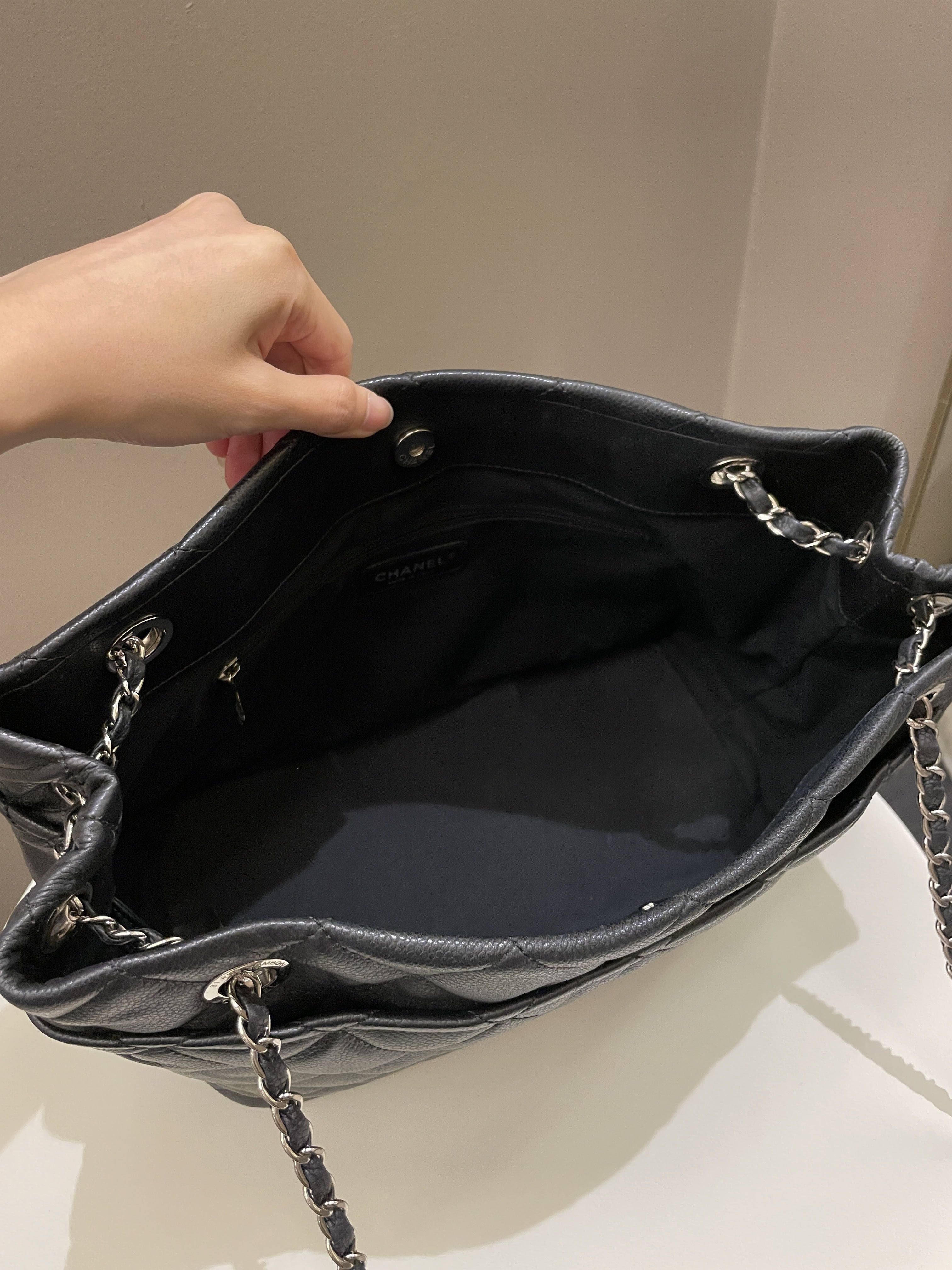 Chanel Timeless CC Shopping Tote Black Caviar