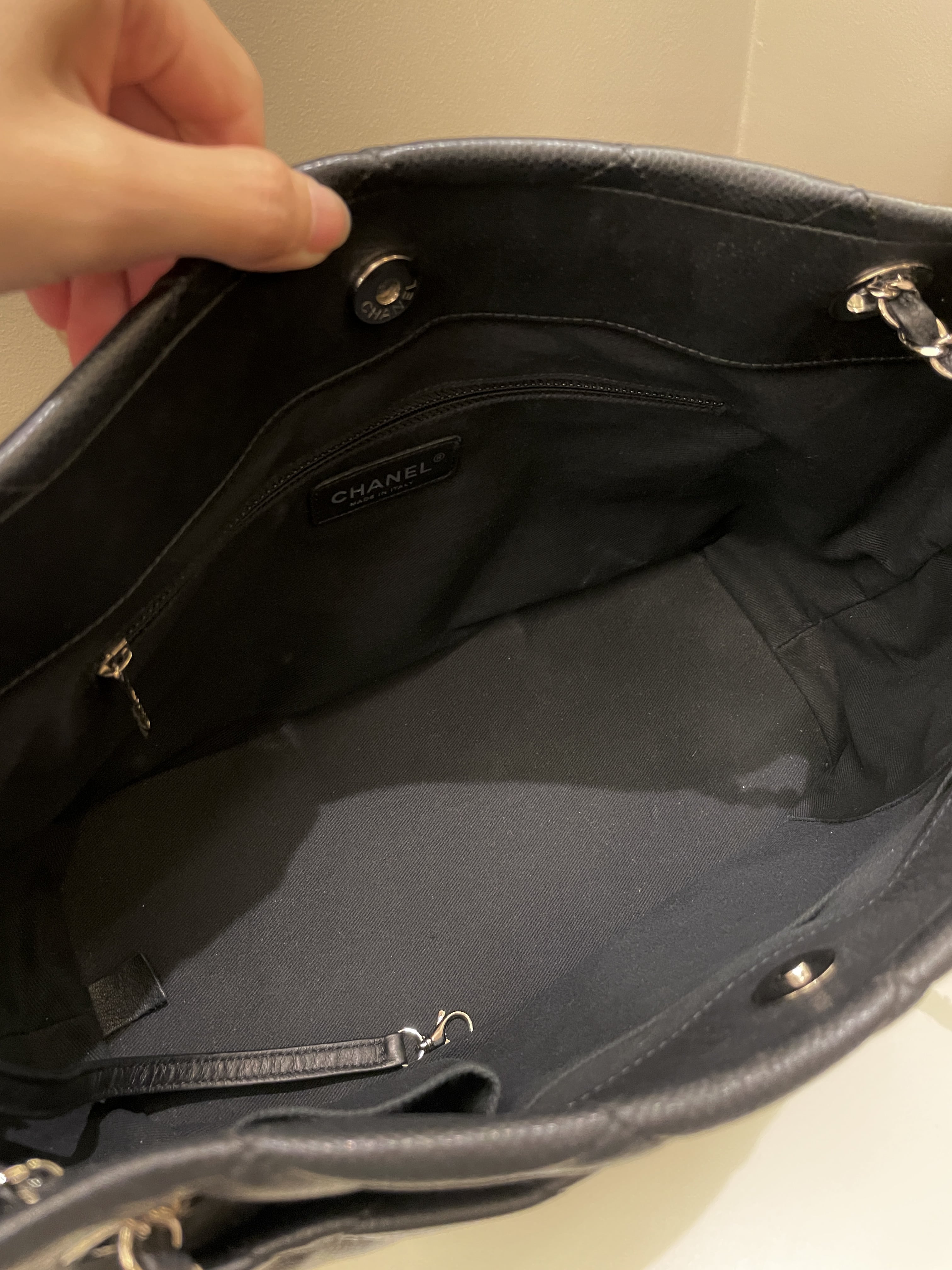 Chanel Timeless CC Shopping Tote Black Caviar