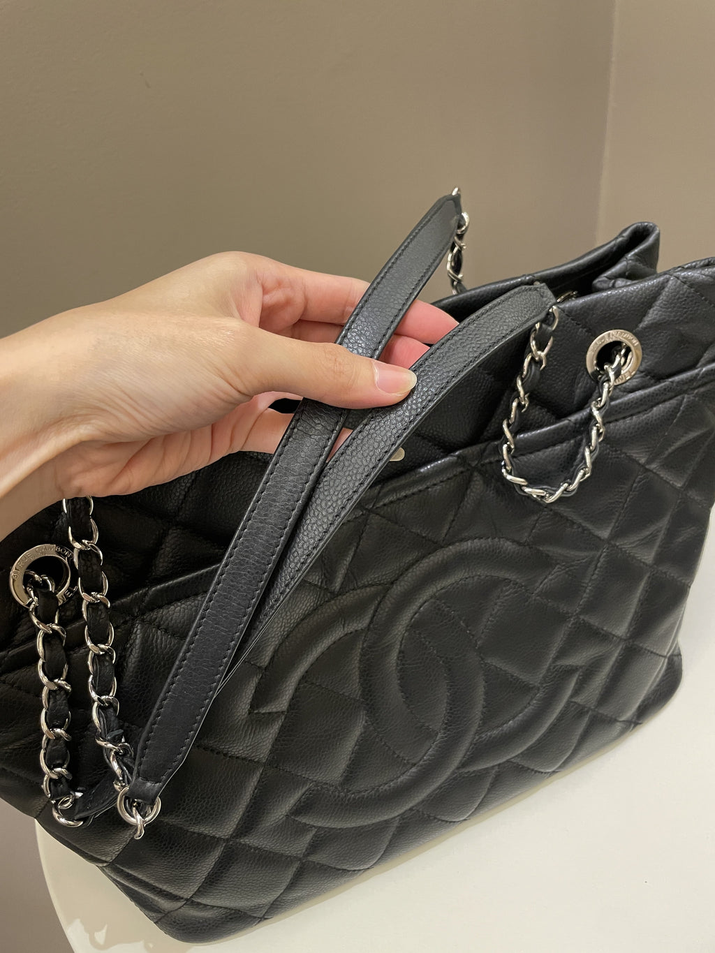 Chanel Timeless CC Shopping Tote Black Caviar