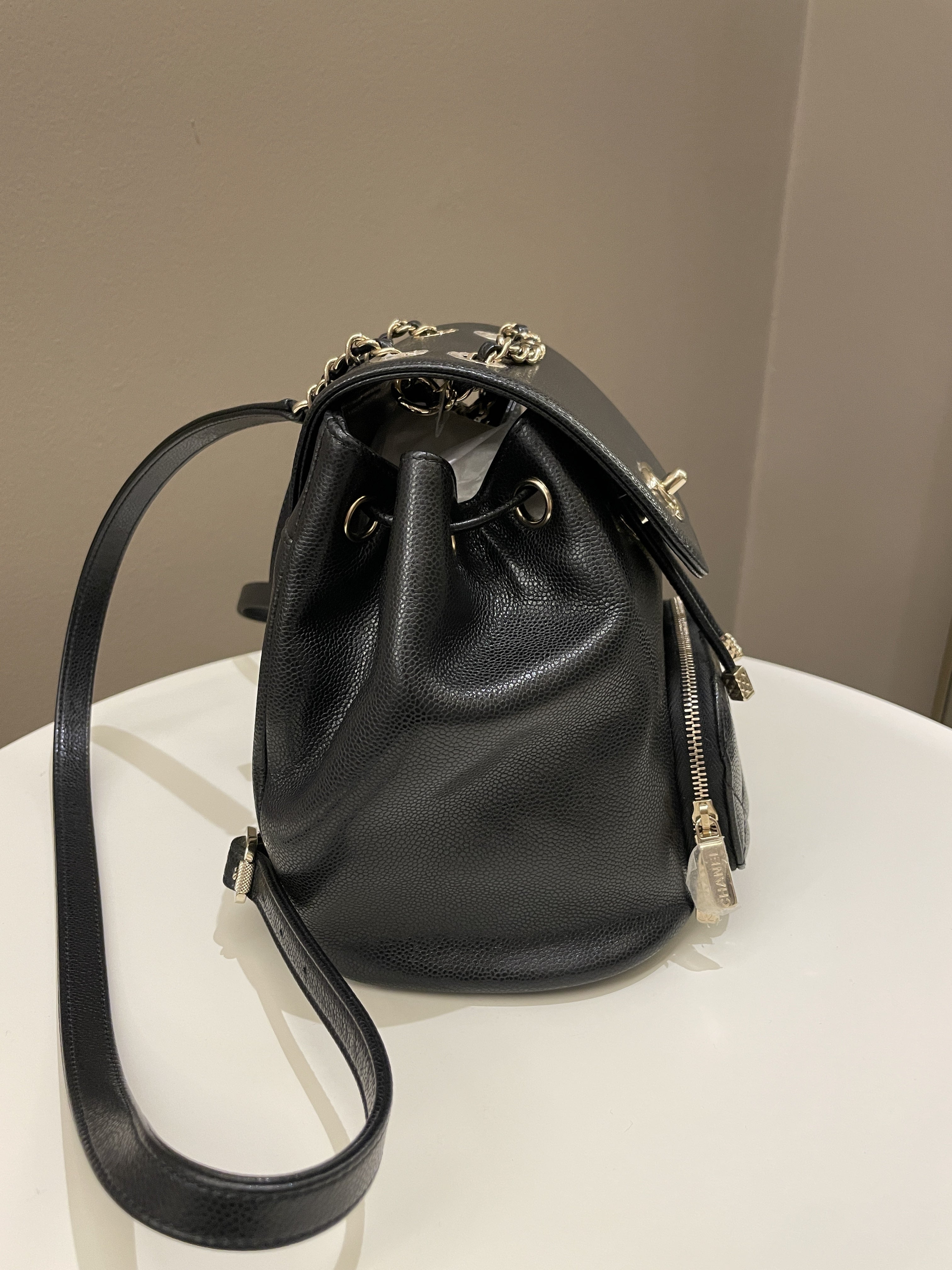Chanel 22B Business Affinity Backpack Black Caviar