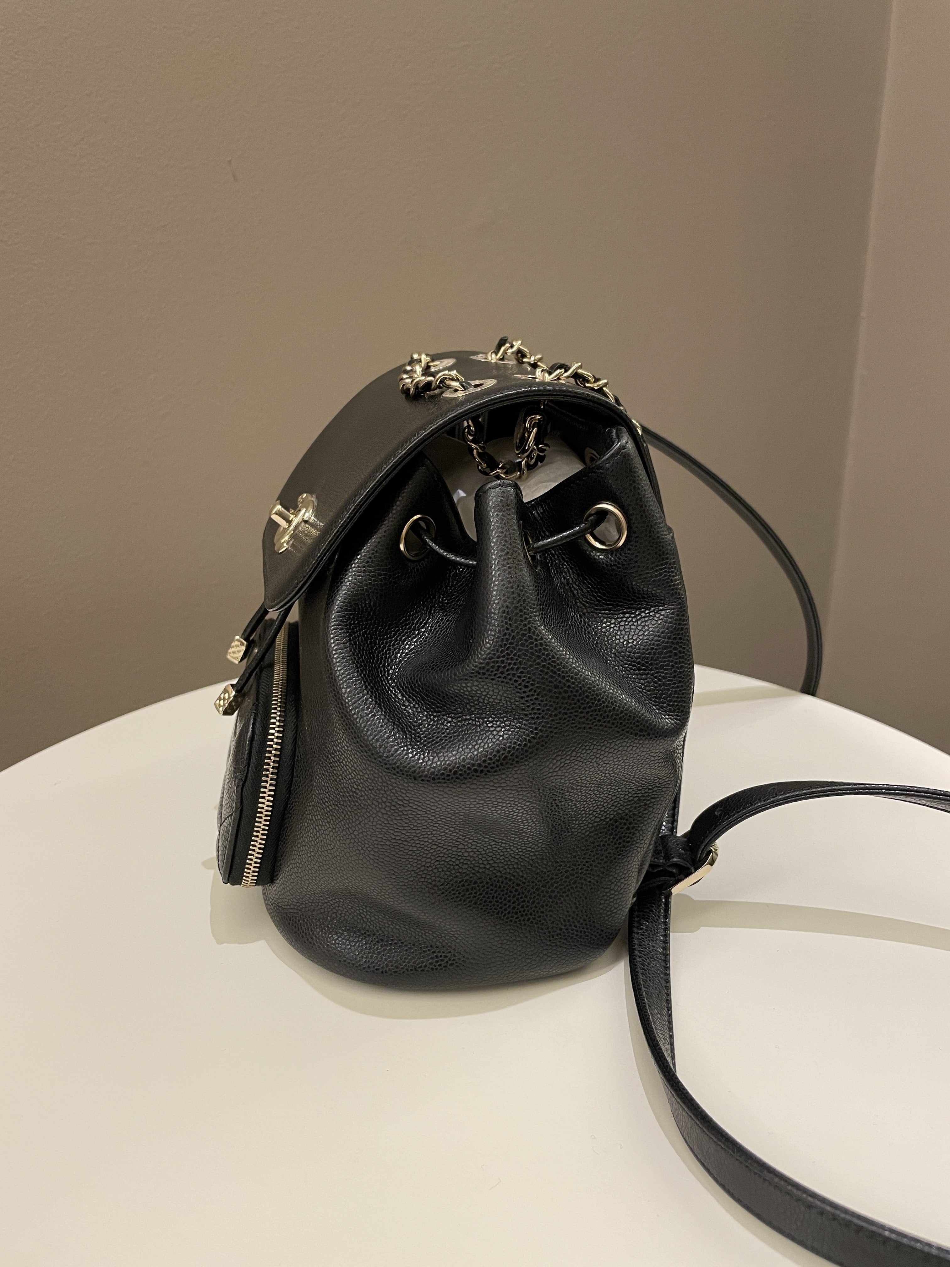 Chanel 22B Business Affinity Backpack Black Caviar