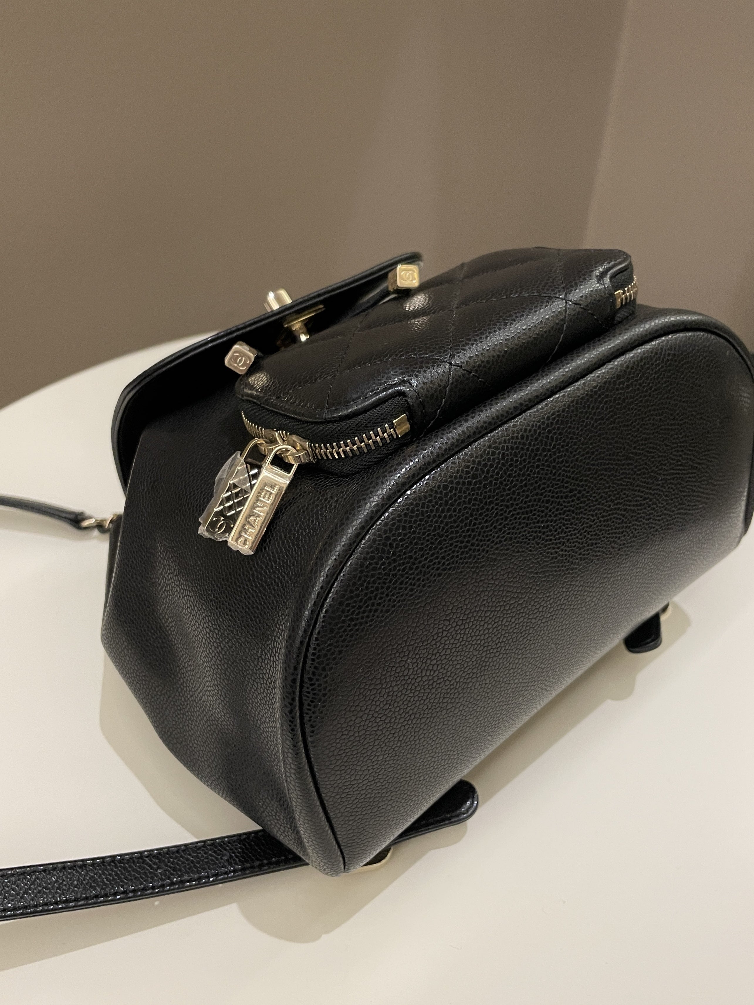 Chanel 22B Business Affinity Backpack Black Caviar