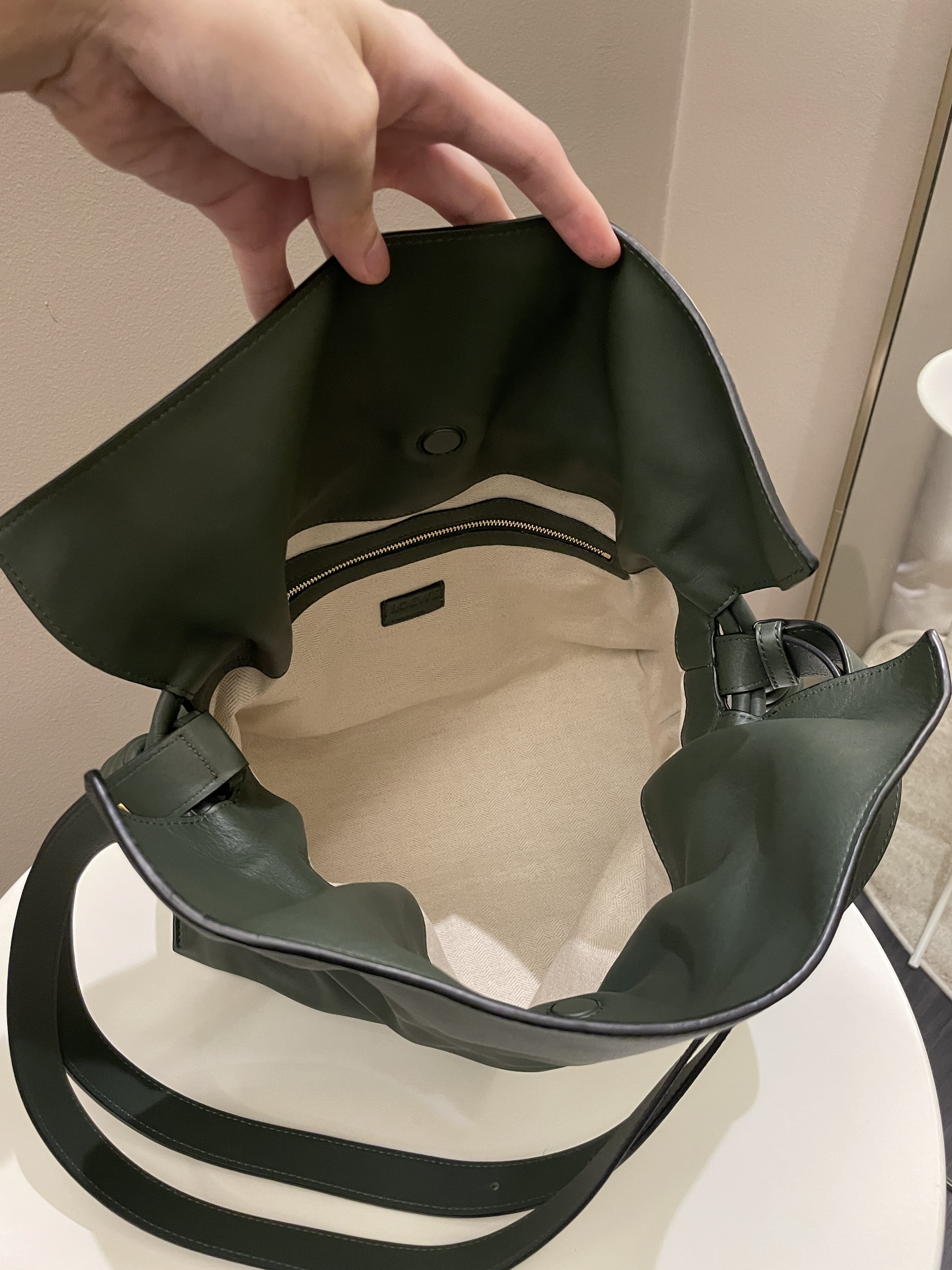 Loewe Flamenco Bag Dark Vintage Khaki