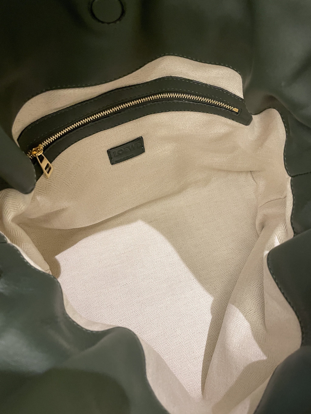 Loewe Flamenco Bag Dark Vintage Khaki