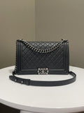 Chanel Quilted New Medium Boy Black Caviar