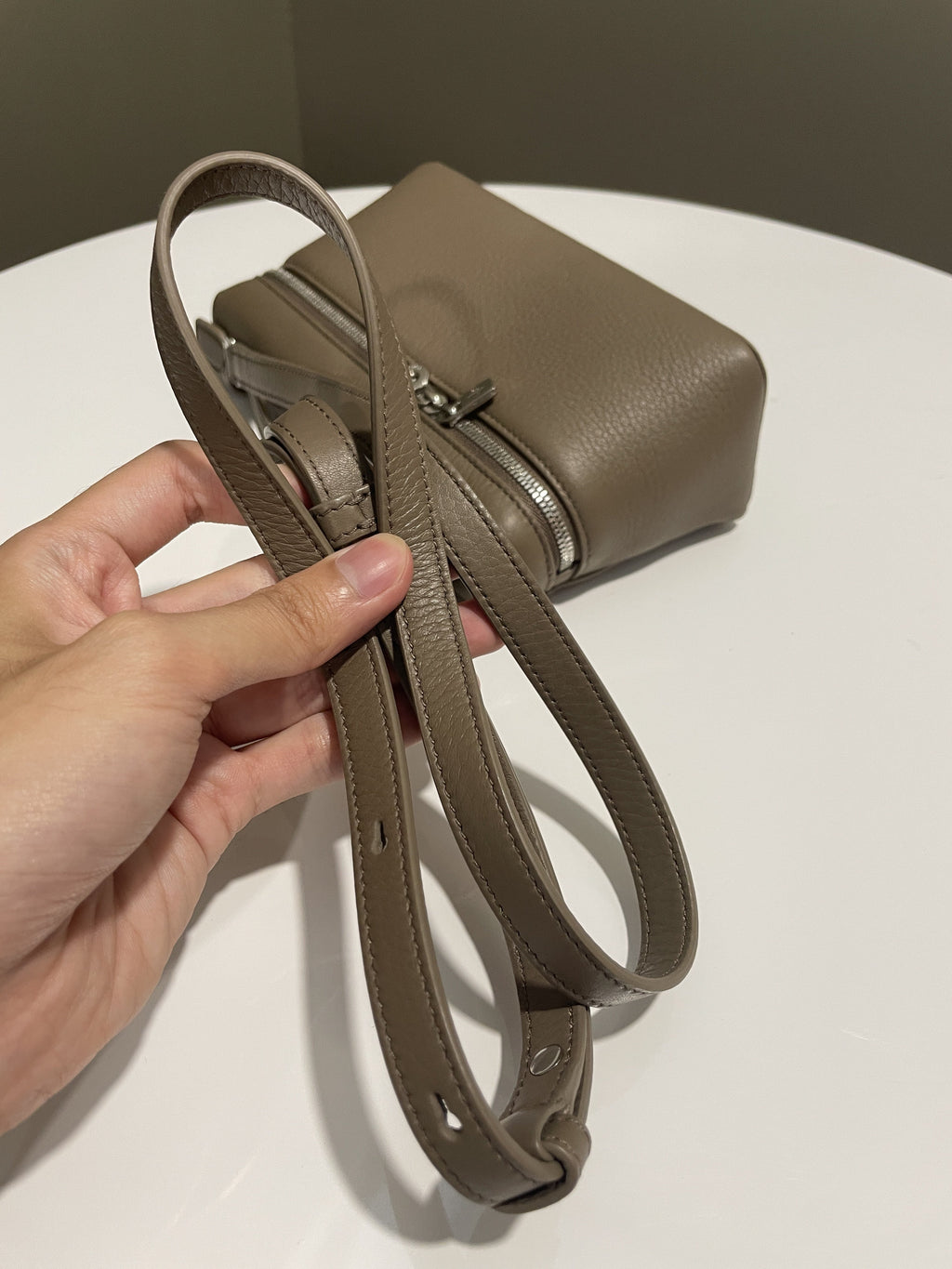 Loro Piana Extra Pocket Pouch 19 Etoupe
