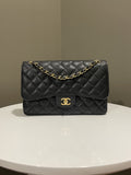 Chanel Classic Jumbo Double Flap Black Caviar