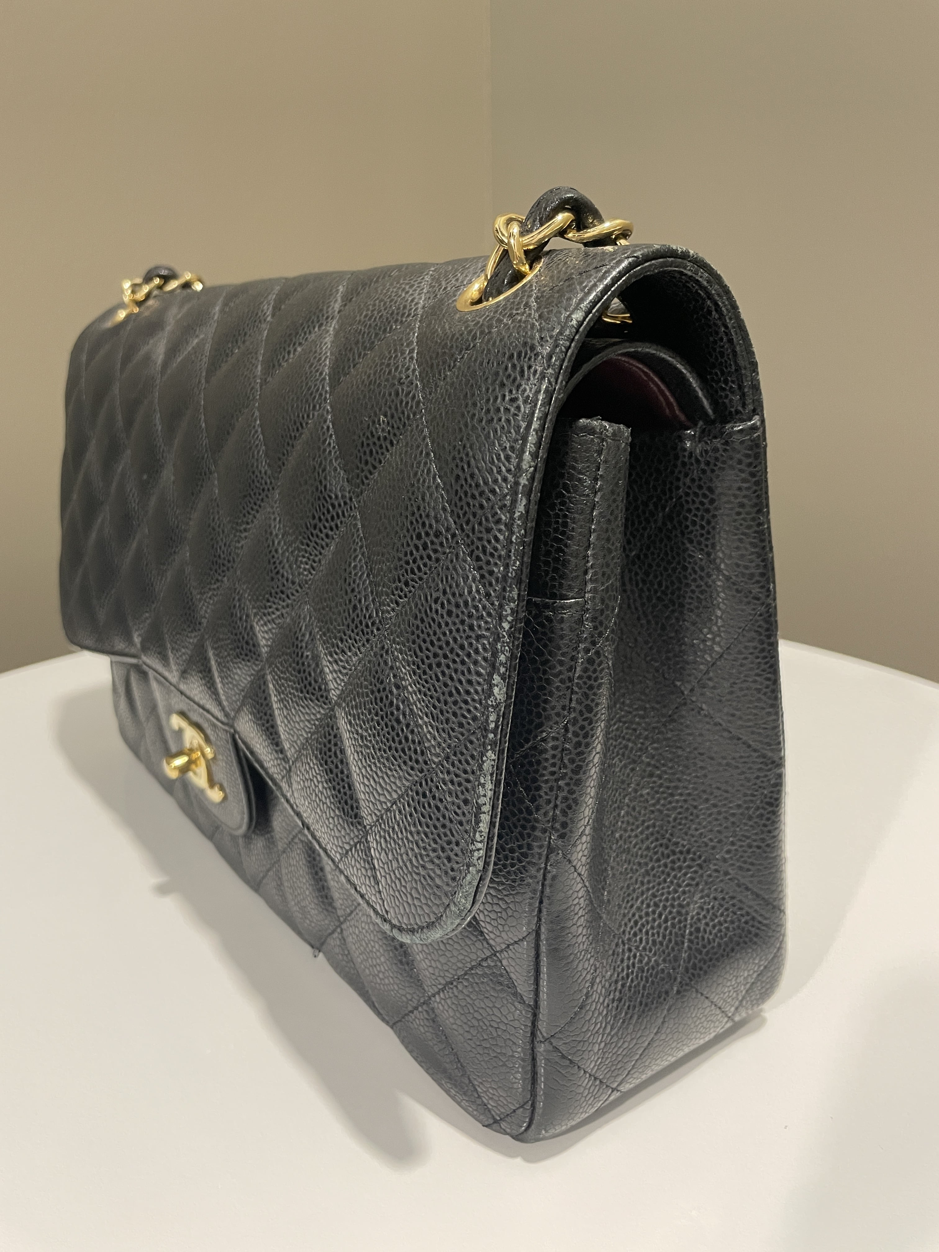 Chanel Classic Jumbo Double Flap Black Caviar